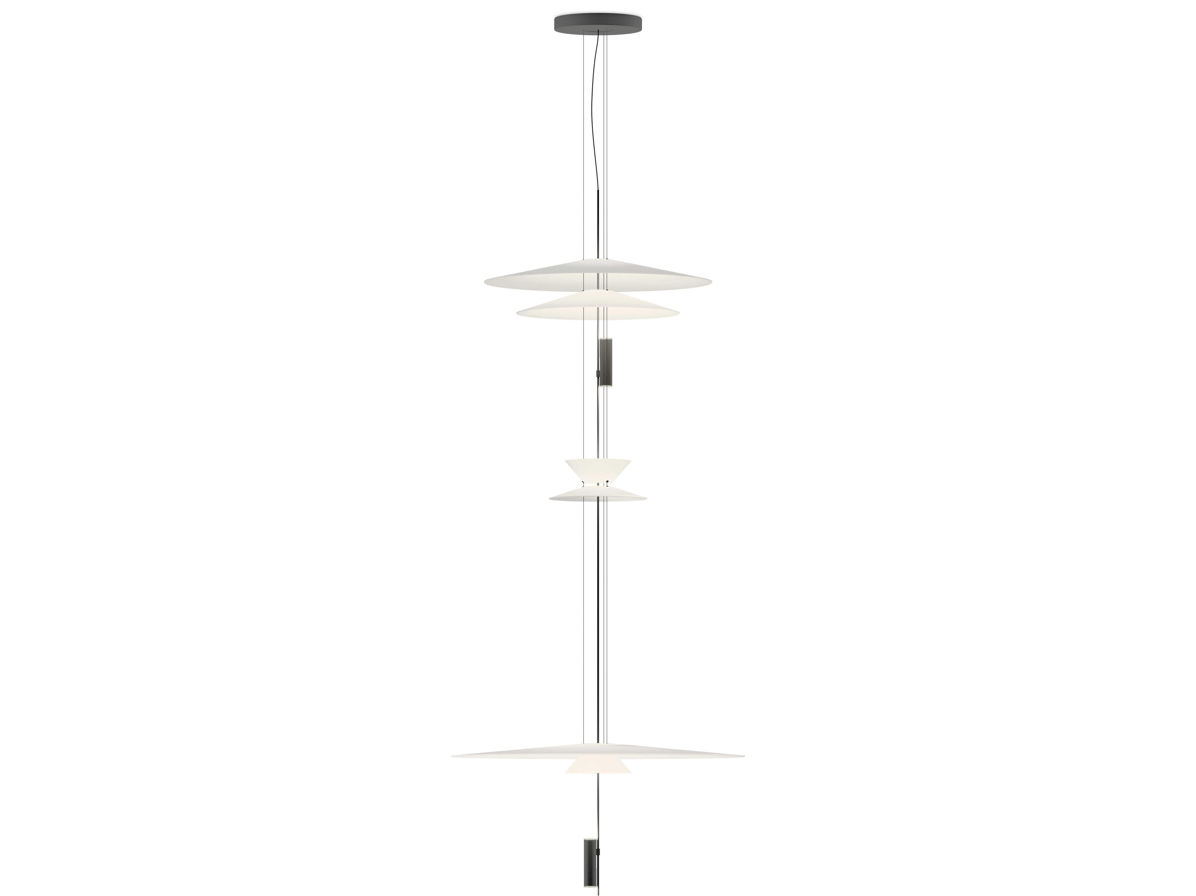Vibia Flamingo 4-Light Graphite Gray Pendant