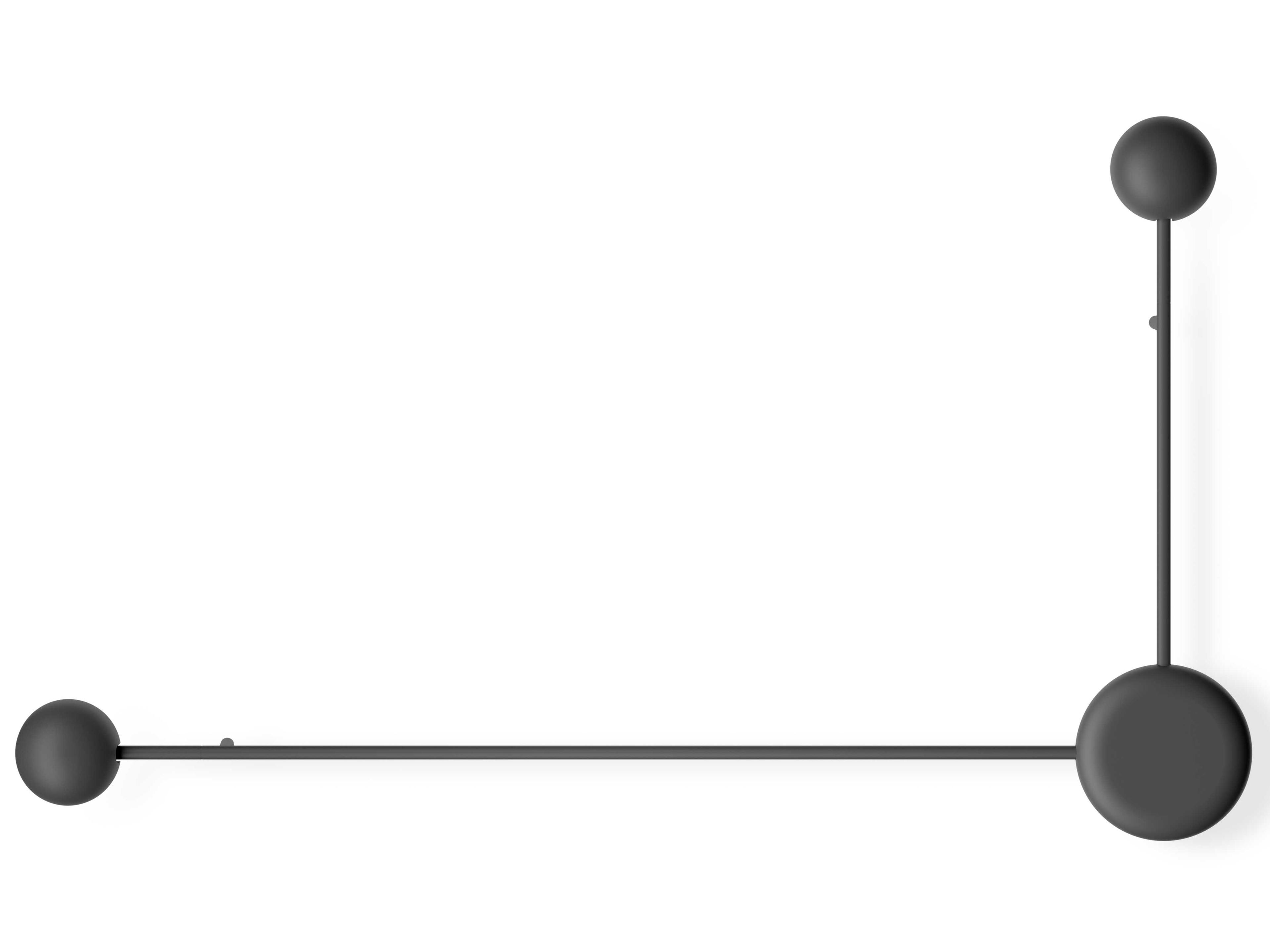 Vibia Pin 2-Light Black Wall Sconce