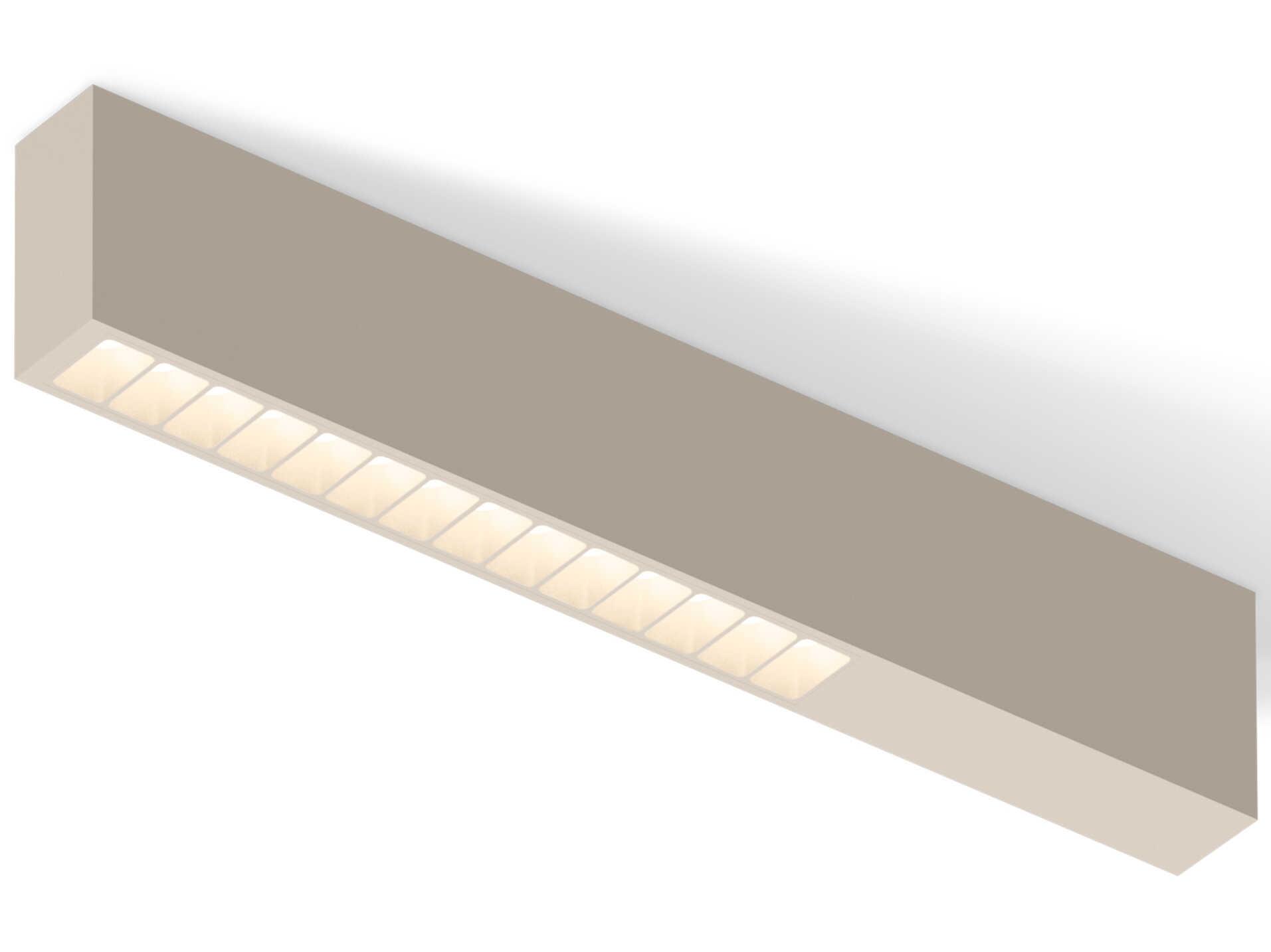 Vibia Offset 1-Light Off White Linear Flush Mount