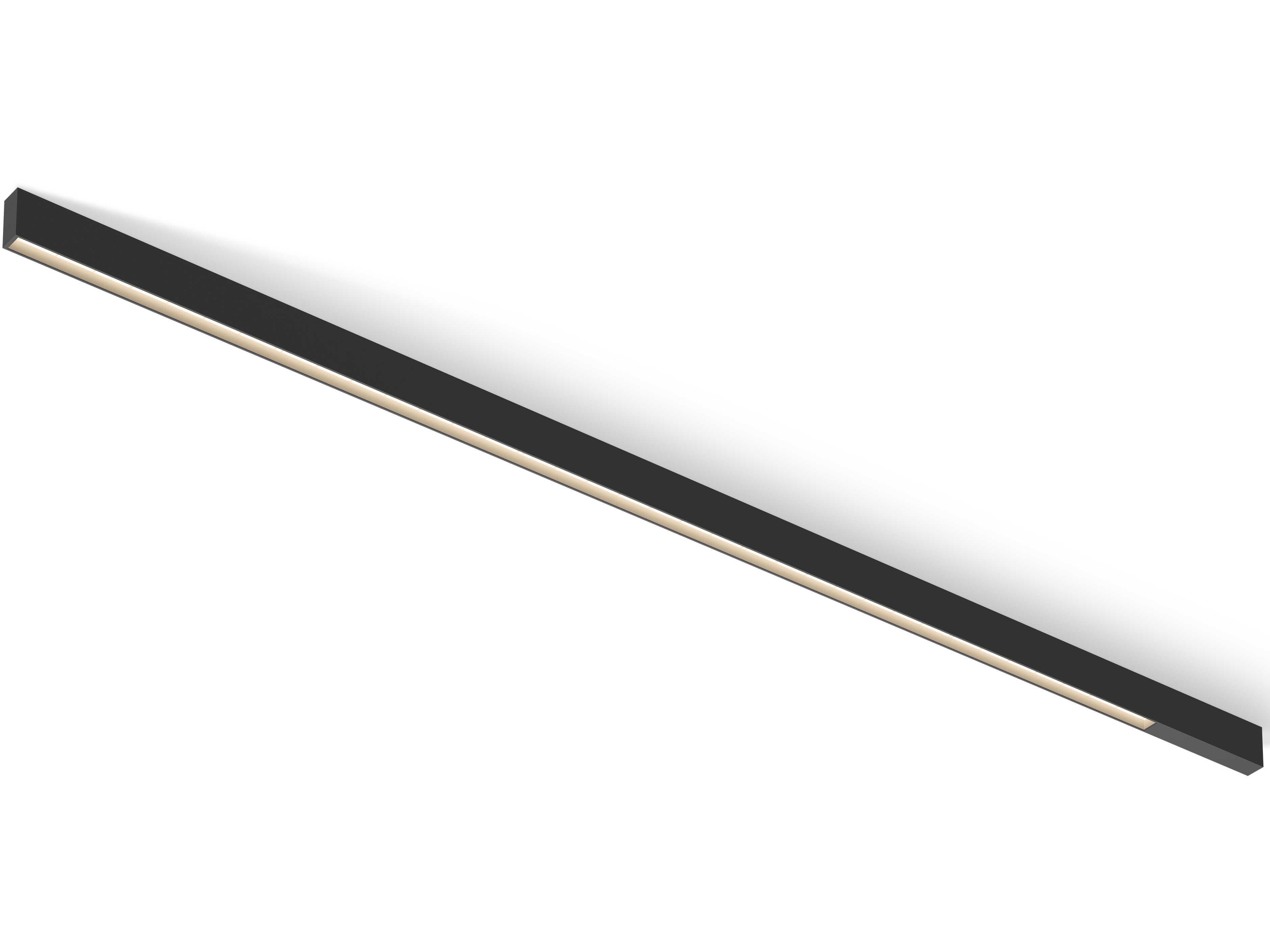 Vibia Offset 1-Light Black Linear Flush Mount