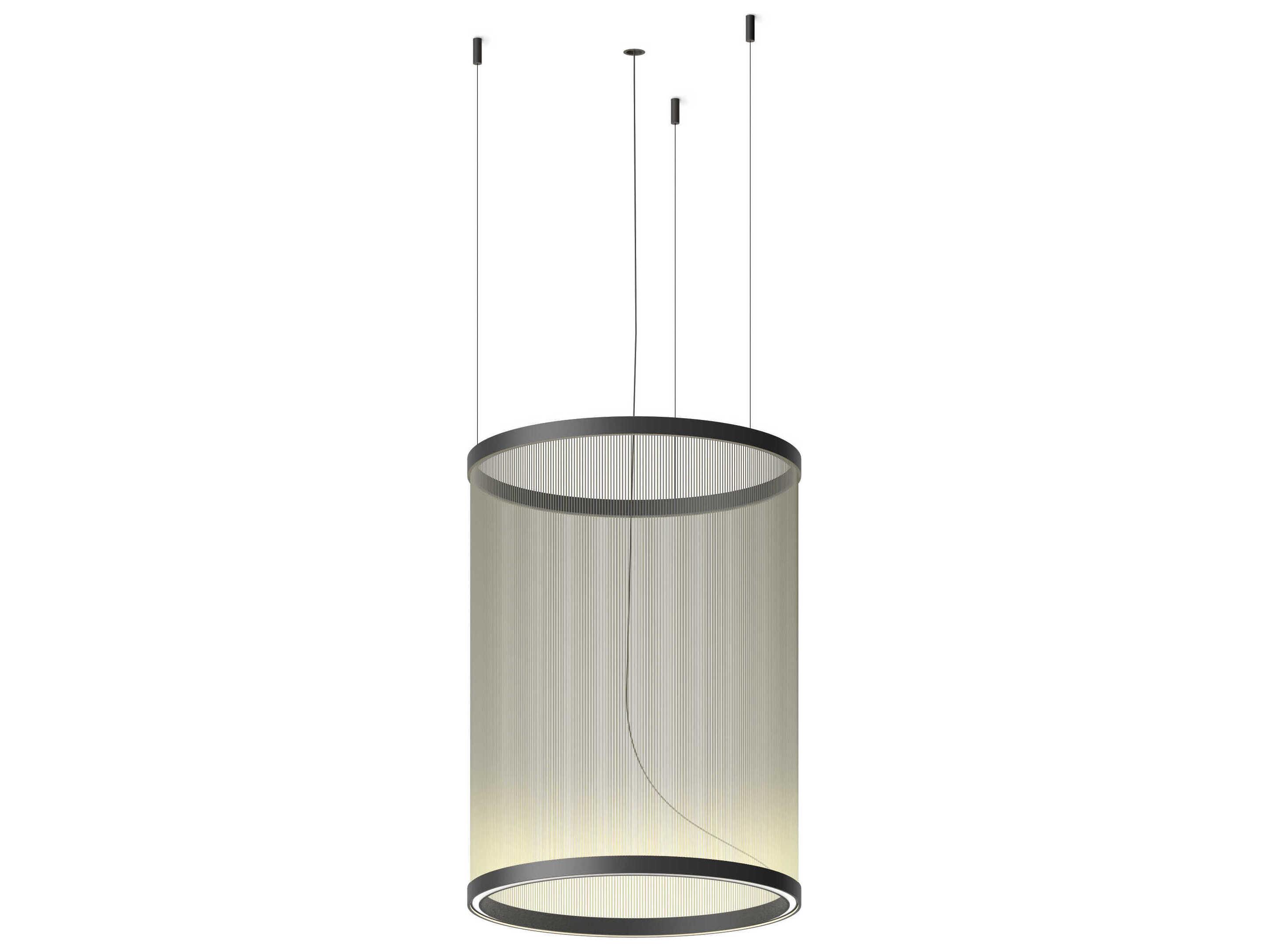 Vibia Array 1-Light Black Cylinder Pendant