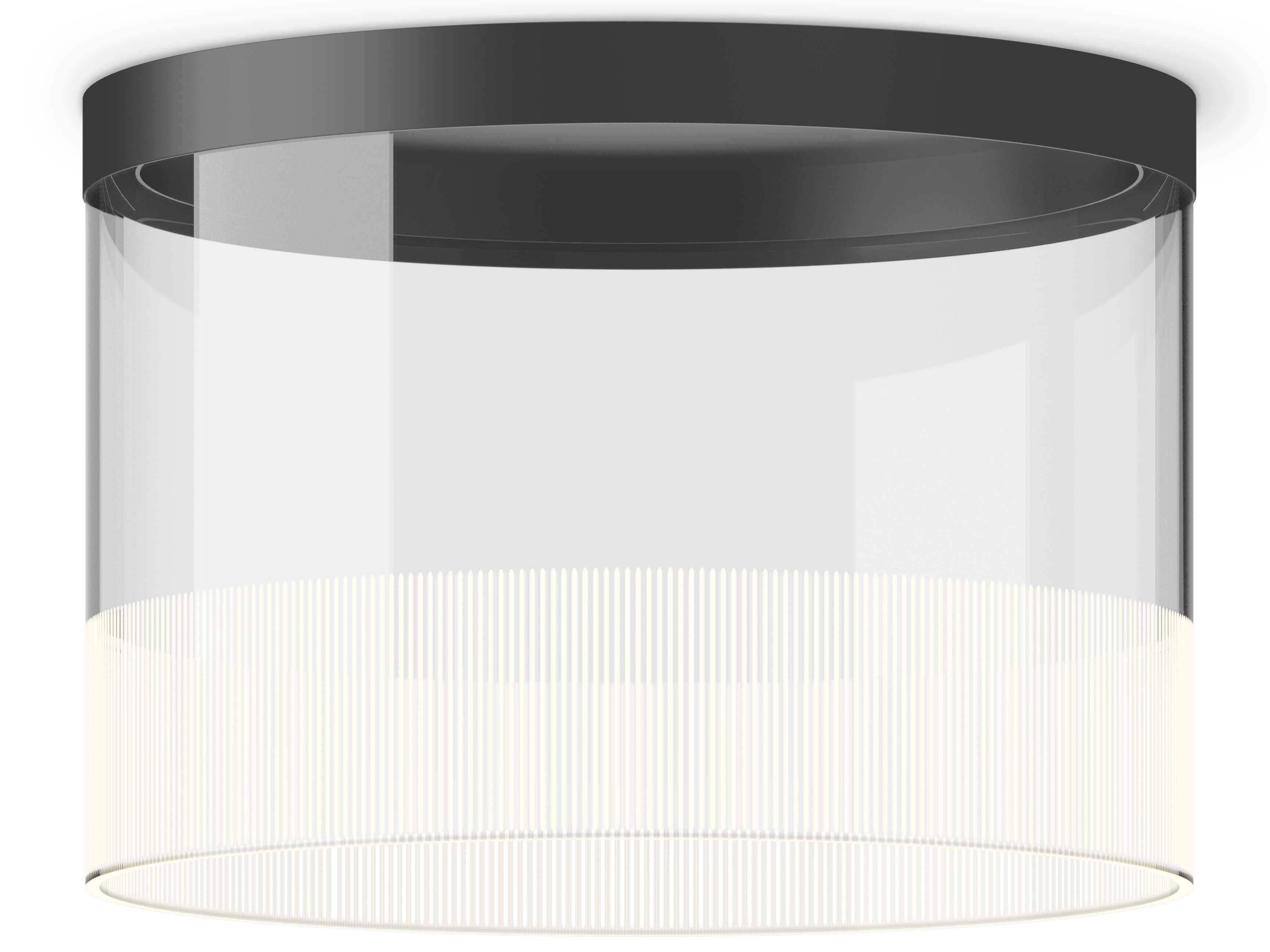 Vibia Guise 1-Light Graphite Gray Drum Flush Mount