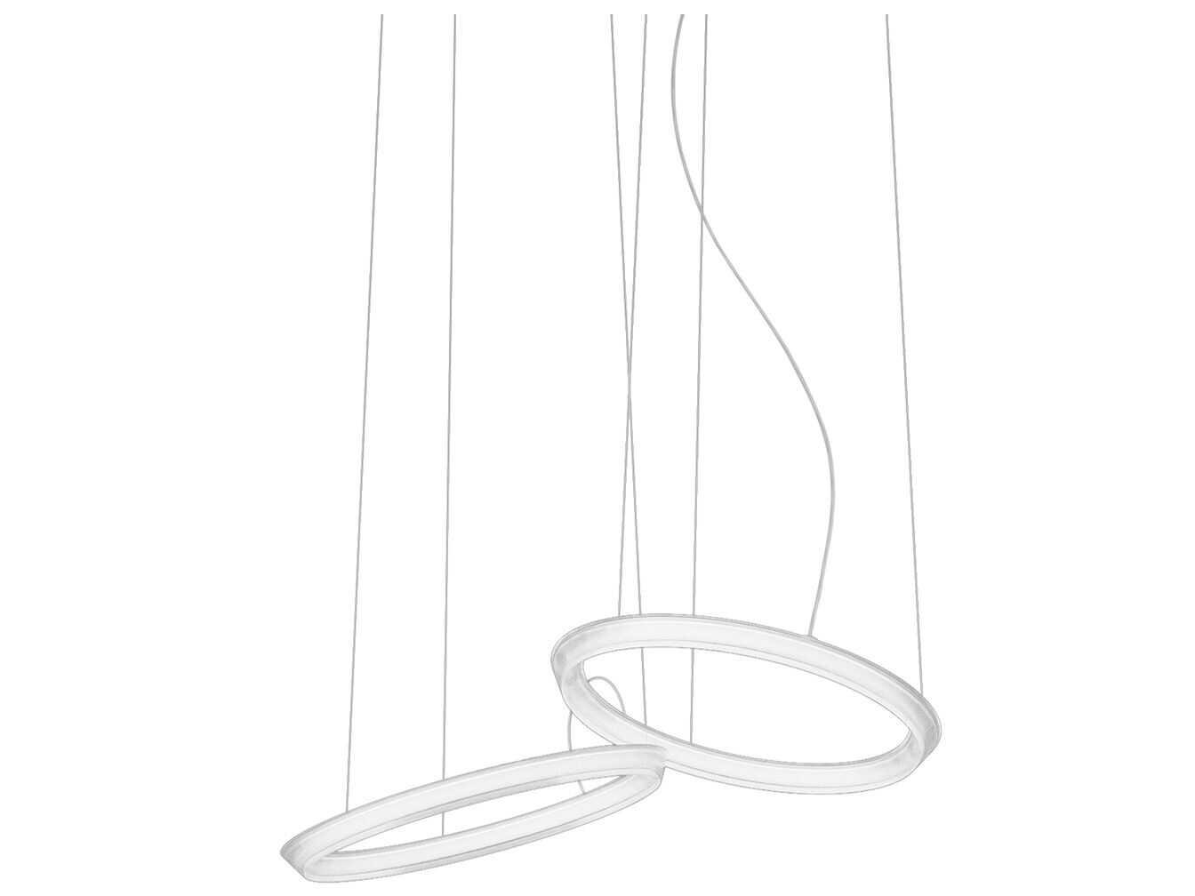 Vibia Halo Circular 2-Light White Round Pendant