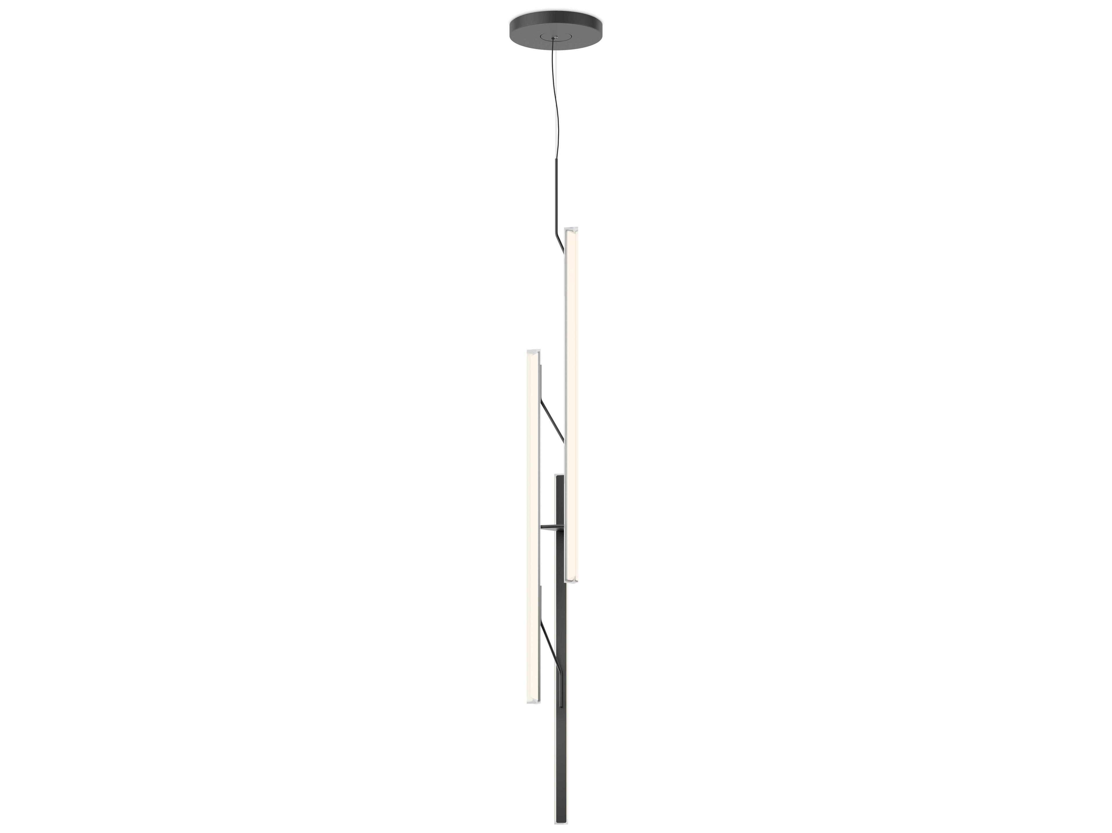 Vibia Halo Jewel 3-Light Black Linear Mini Pendant
