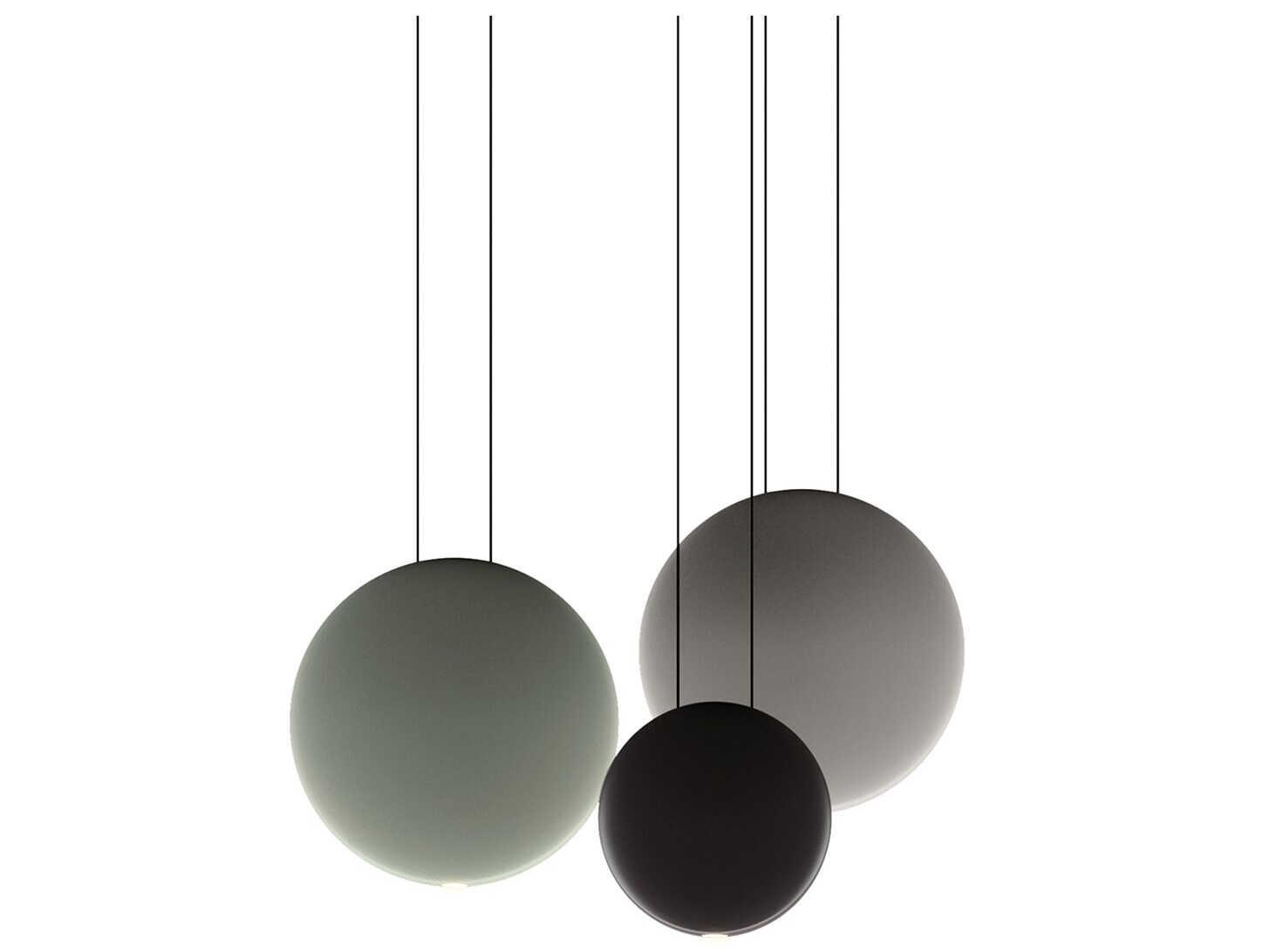 Vibia Cosmos 3-Light Green Gray Round Pendant