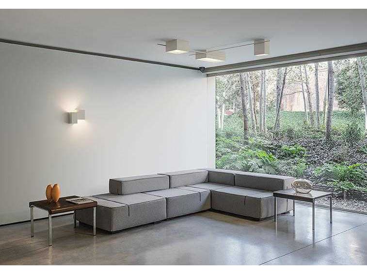 Vibia Structural 3- Light Gray LED Geometric Linear Flush Mount