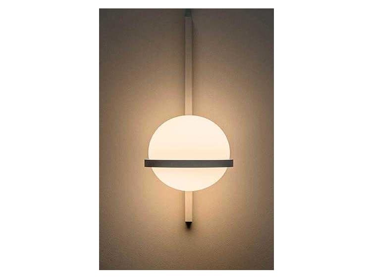 Vibia Palma 4-Light Graphite Black Glass LED Wall Sconce