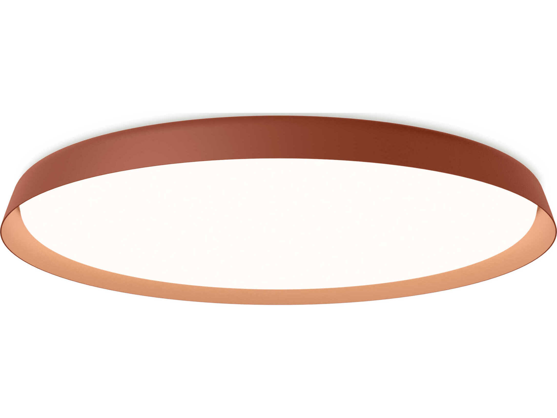 Vibia Bigger 1-Light Terra Red Round Flush Mount
