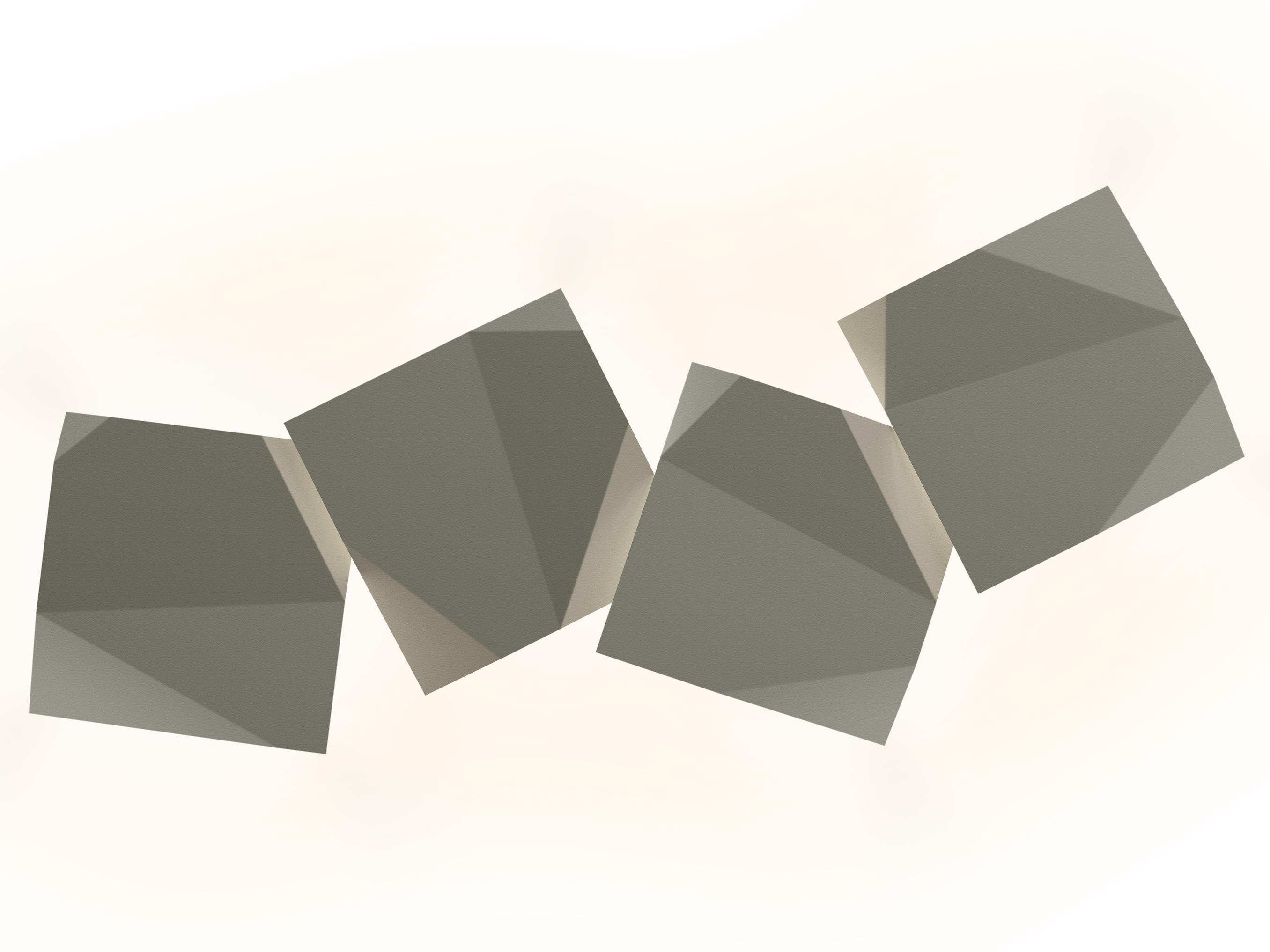 Vibia Origami 4-Light Outdoor Wall Light