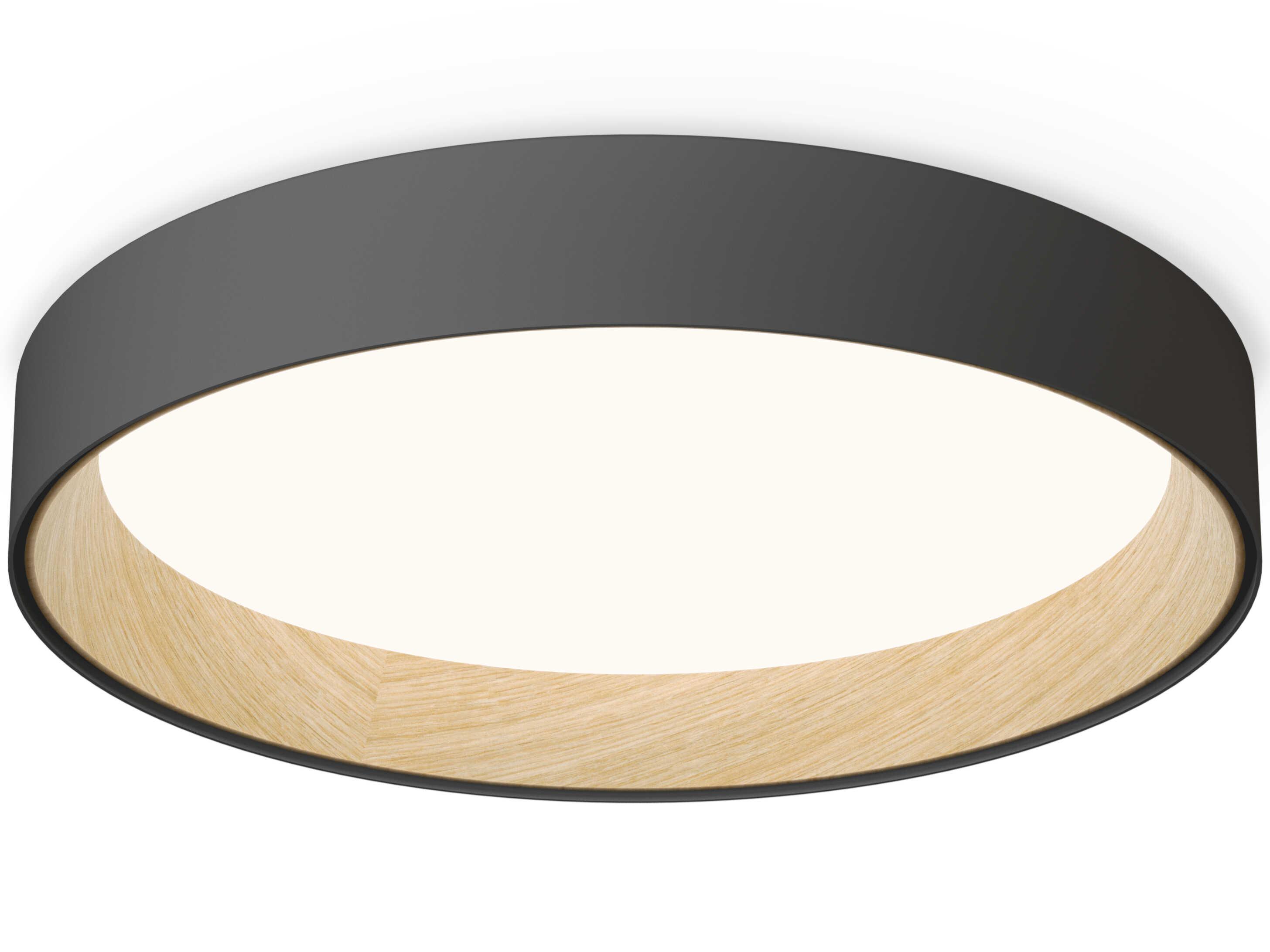 Vibia Duo 1-Light Graphite Gray Round Flush Mount