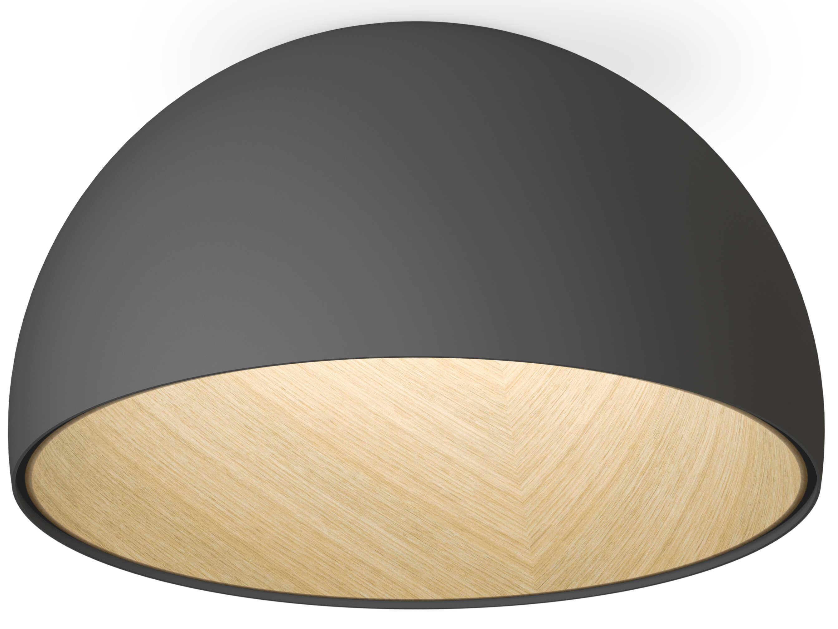 Vibia Duo 1-Light Graphite Gray Dome Flush Mount