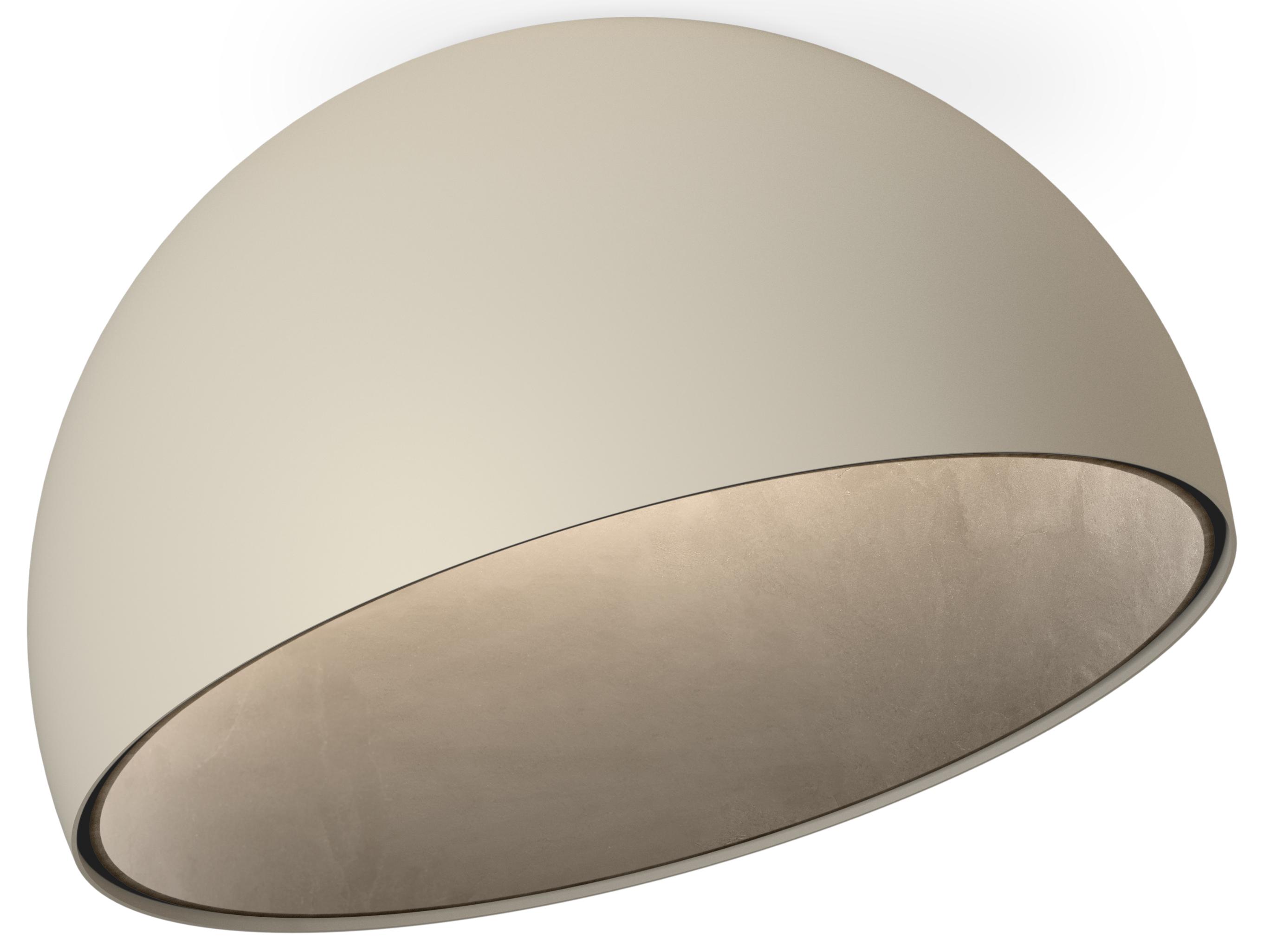 Vibia Duo Petra 1-Light Cream Off White Dome Flush Mount