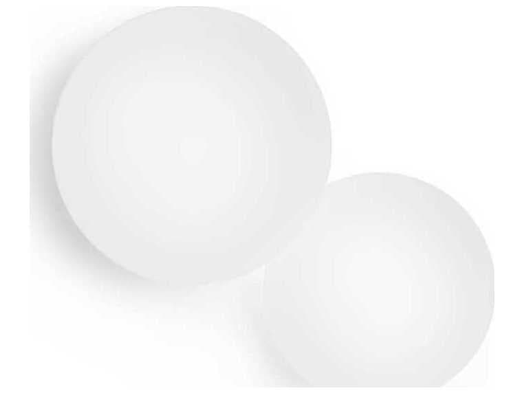 Vibia Puck 2-Light White Glass LED Bowl Linear Flush Mount