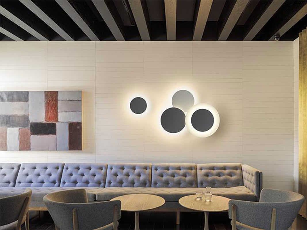 Vibia Puck 1-Light Gray LED Wall Sconce