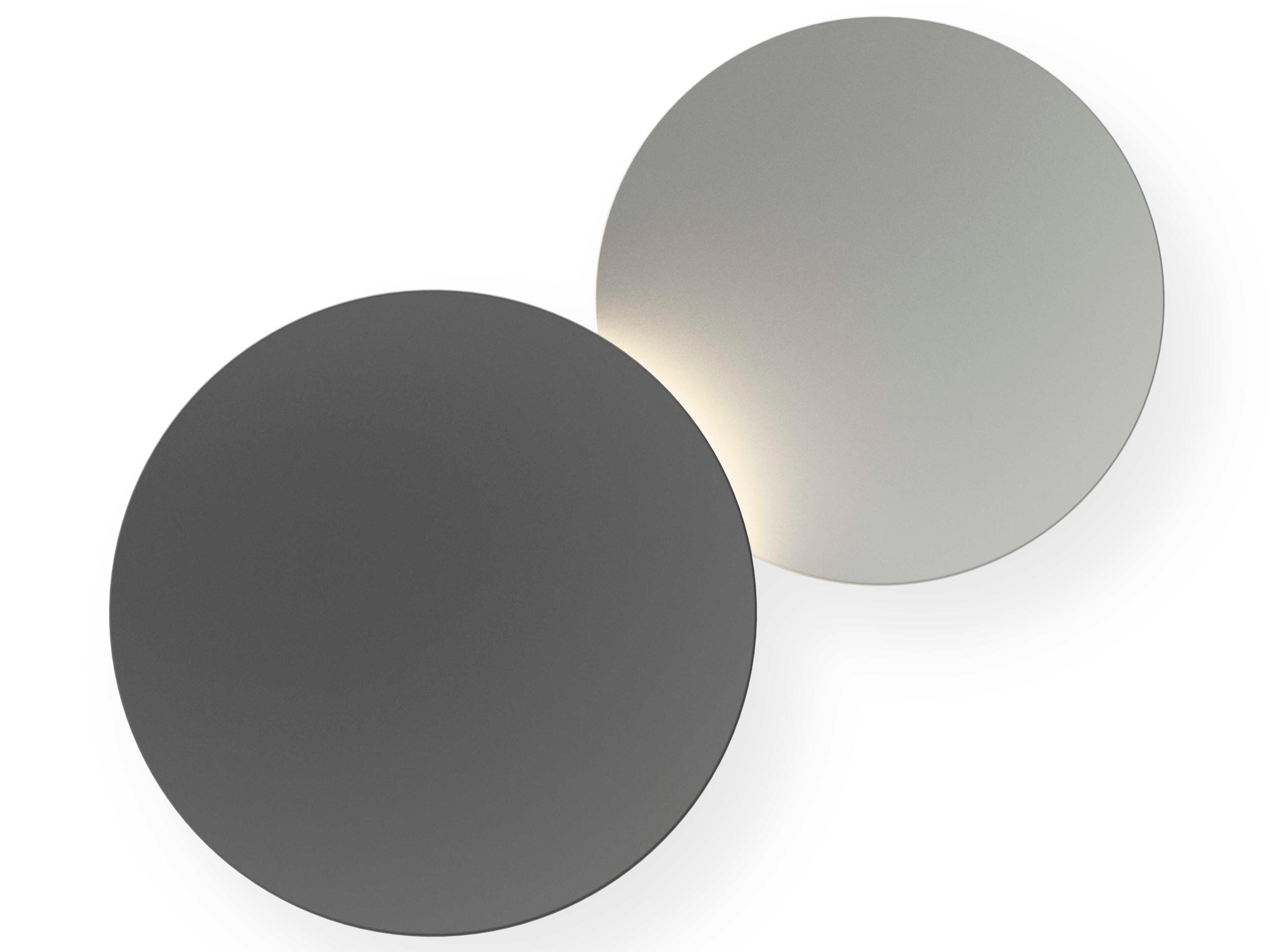Vibia Puck 2-Light Gray Wall Sconce