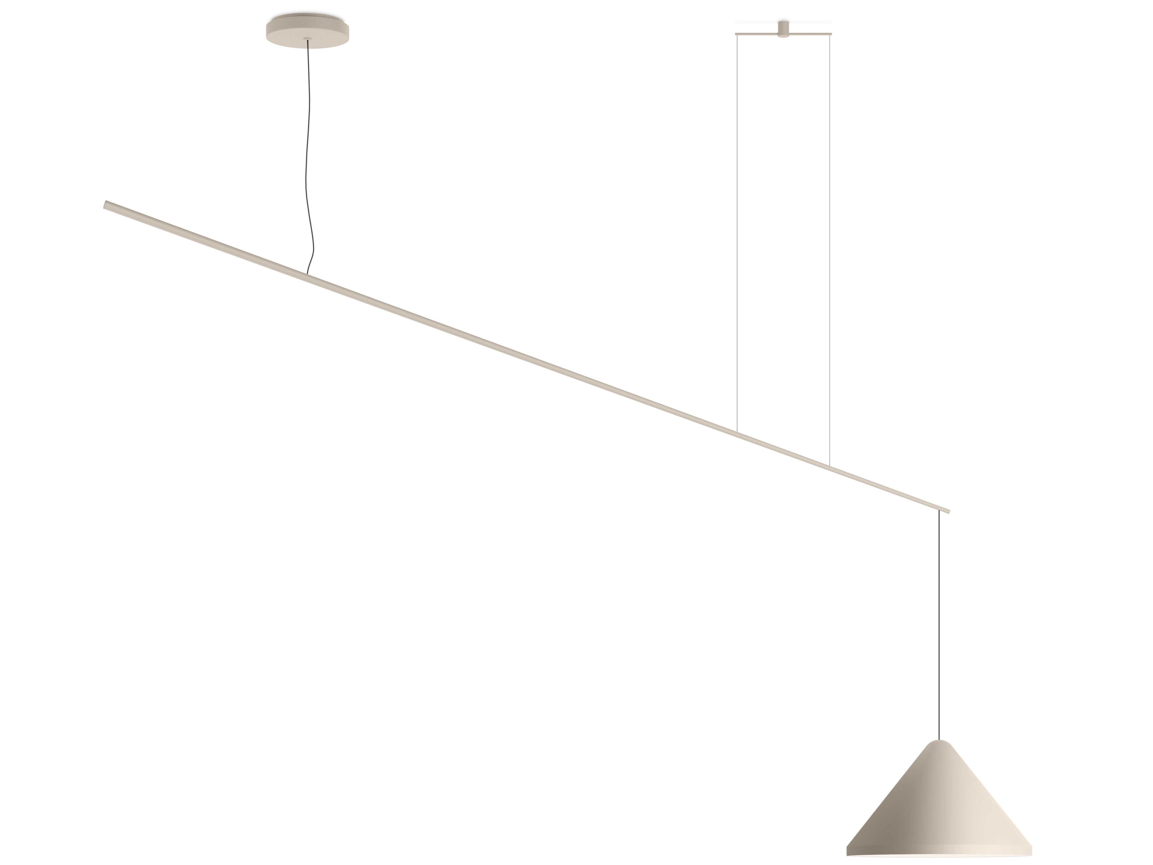 Vibia North 1-Light Cream Off White Pendant