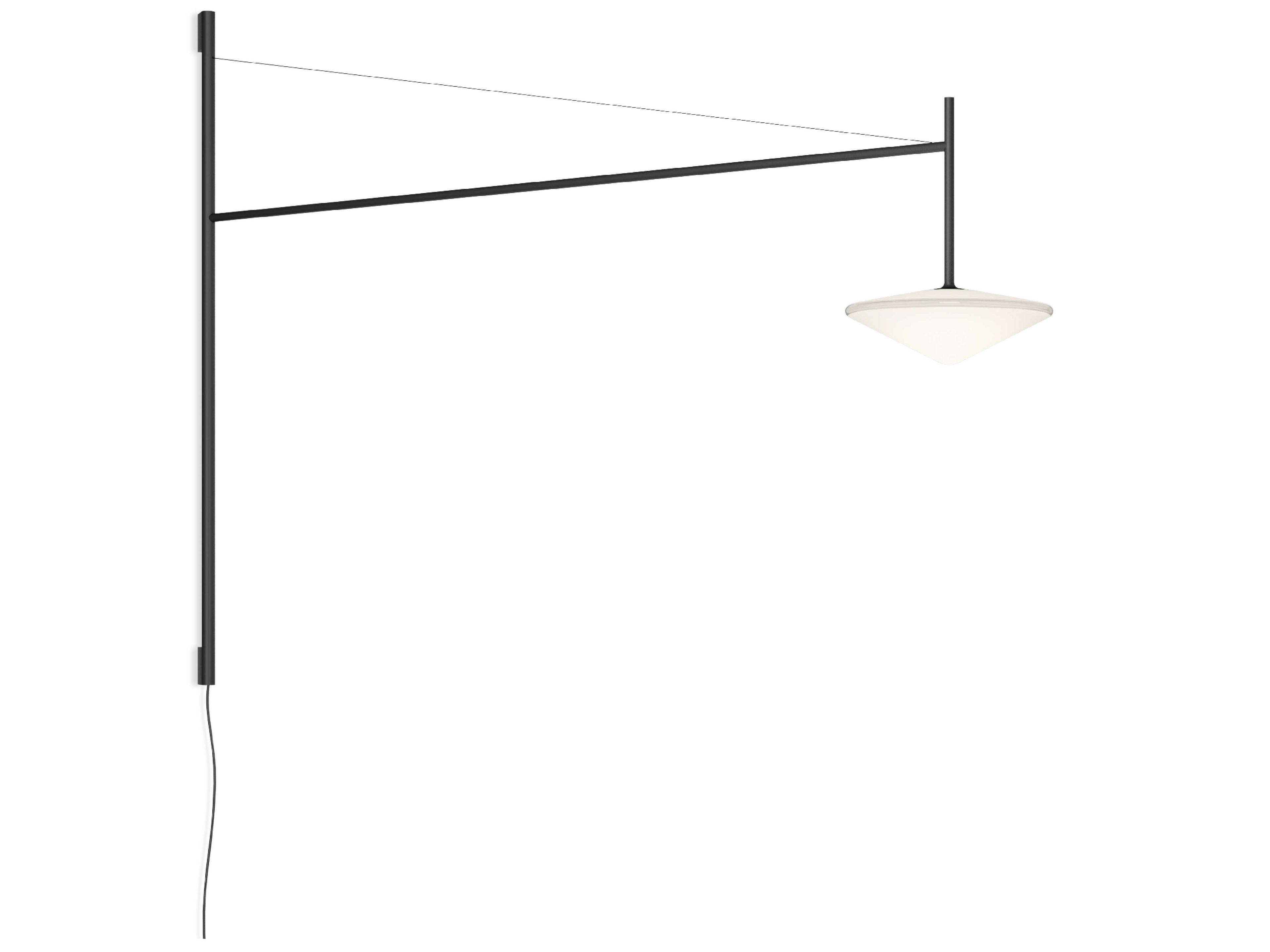 Vibia Tempo 1-Light Graphite Gray Swing Wall Sconce