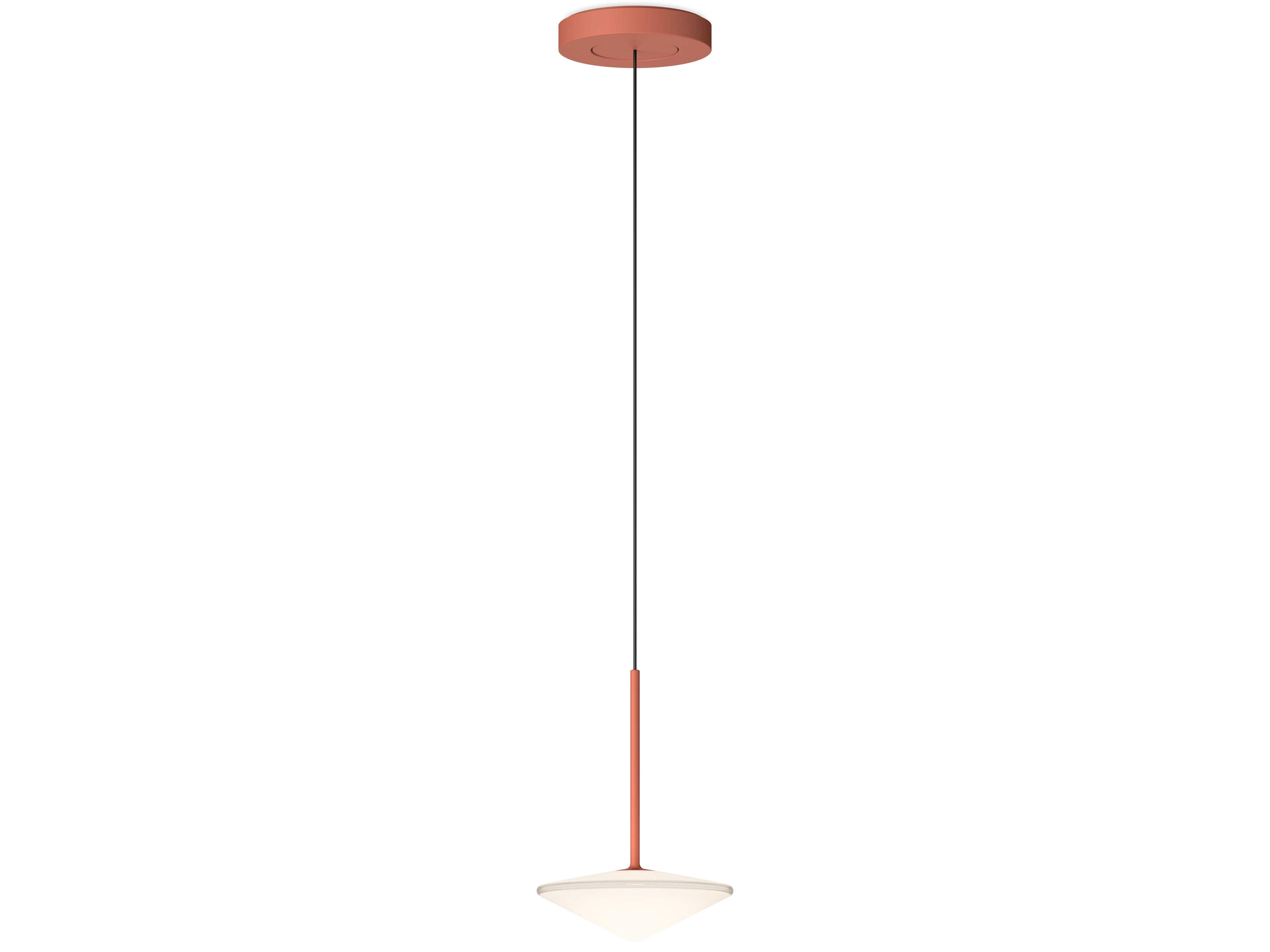 Vibia Tempo 1-Light Terra Red Mini Pendant