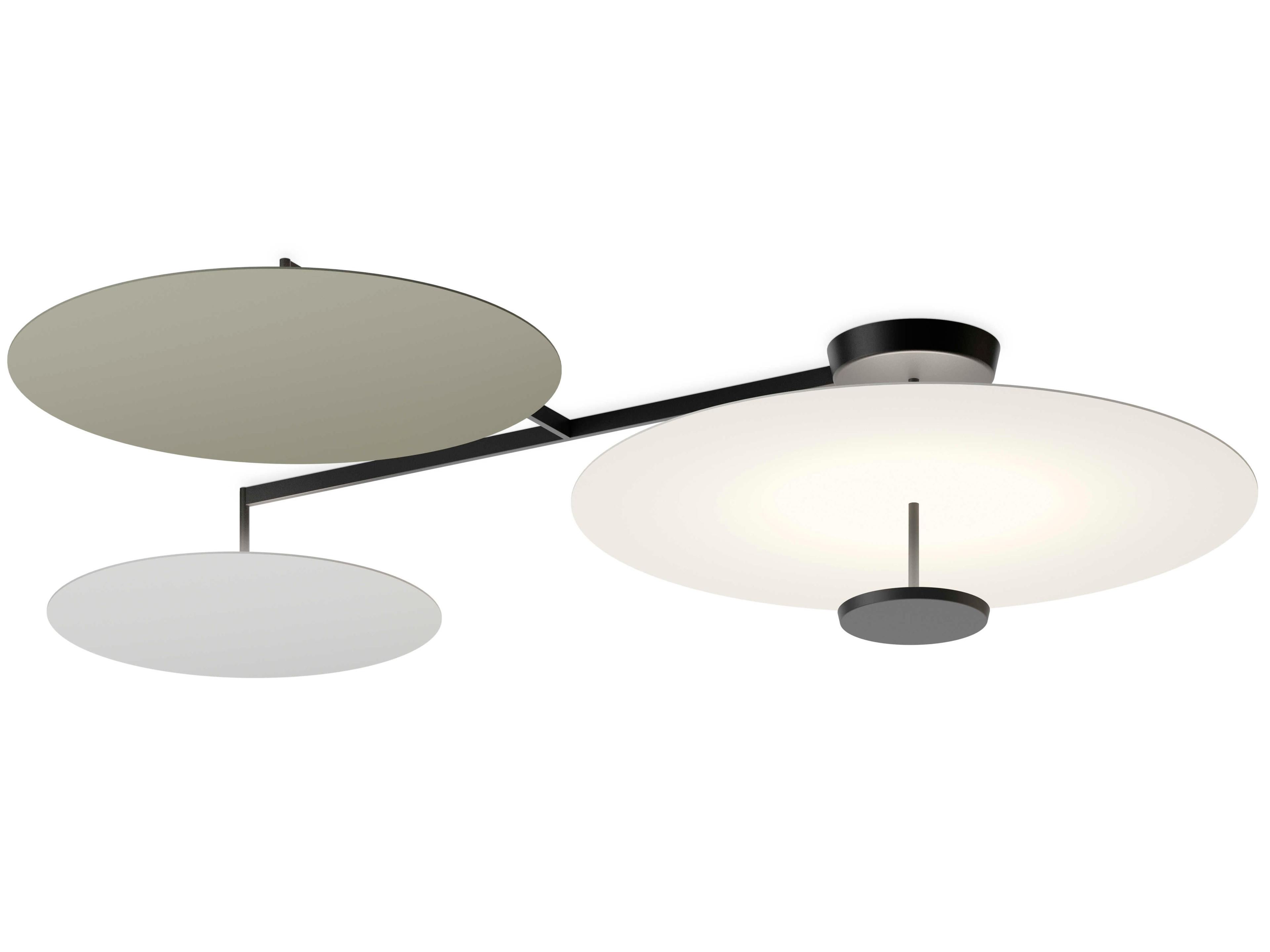 Vibia Flat 4-Light White Semi Flush Mount
