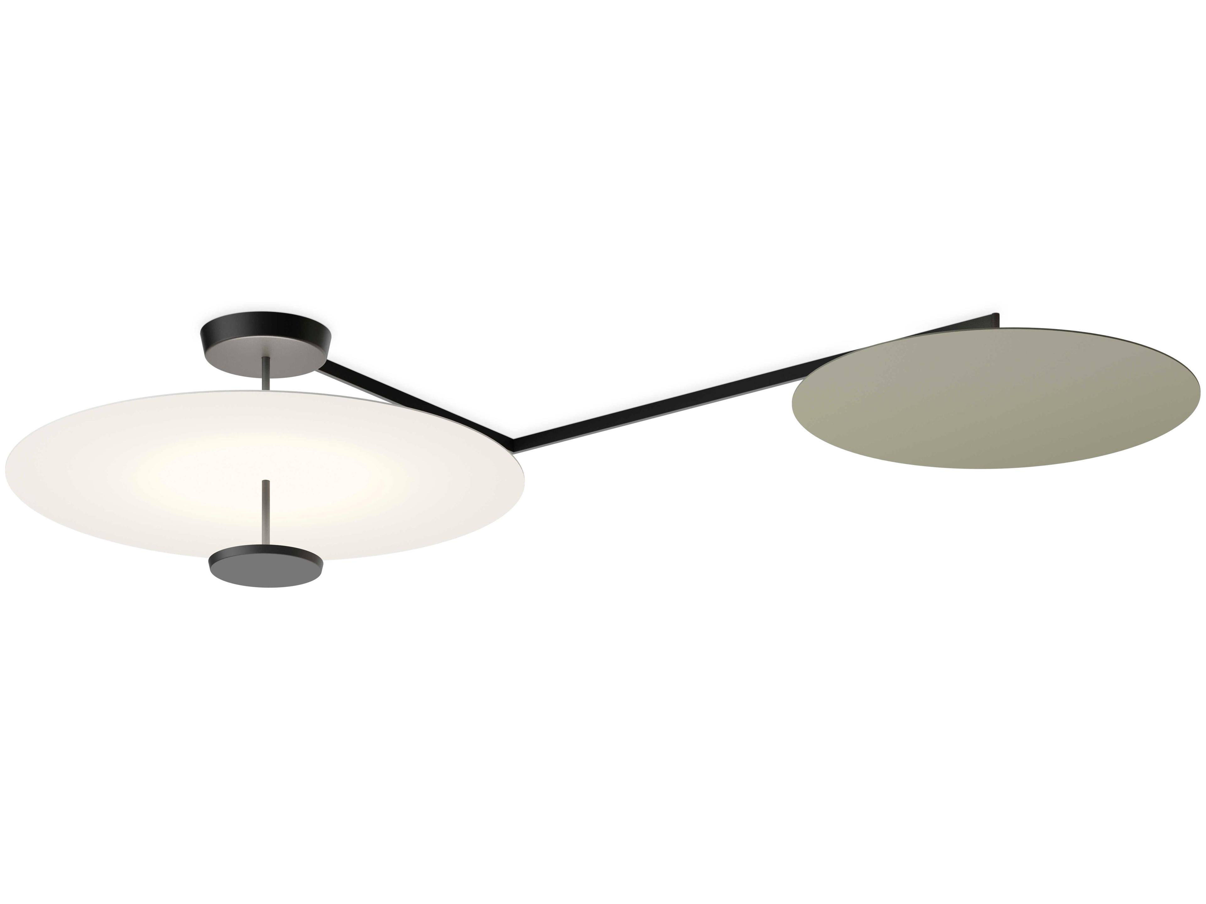 Vibia Flat 3-Light White Semi Flush Mount