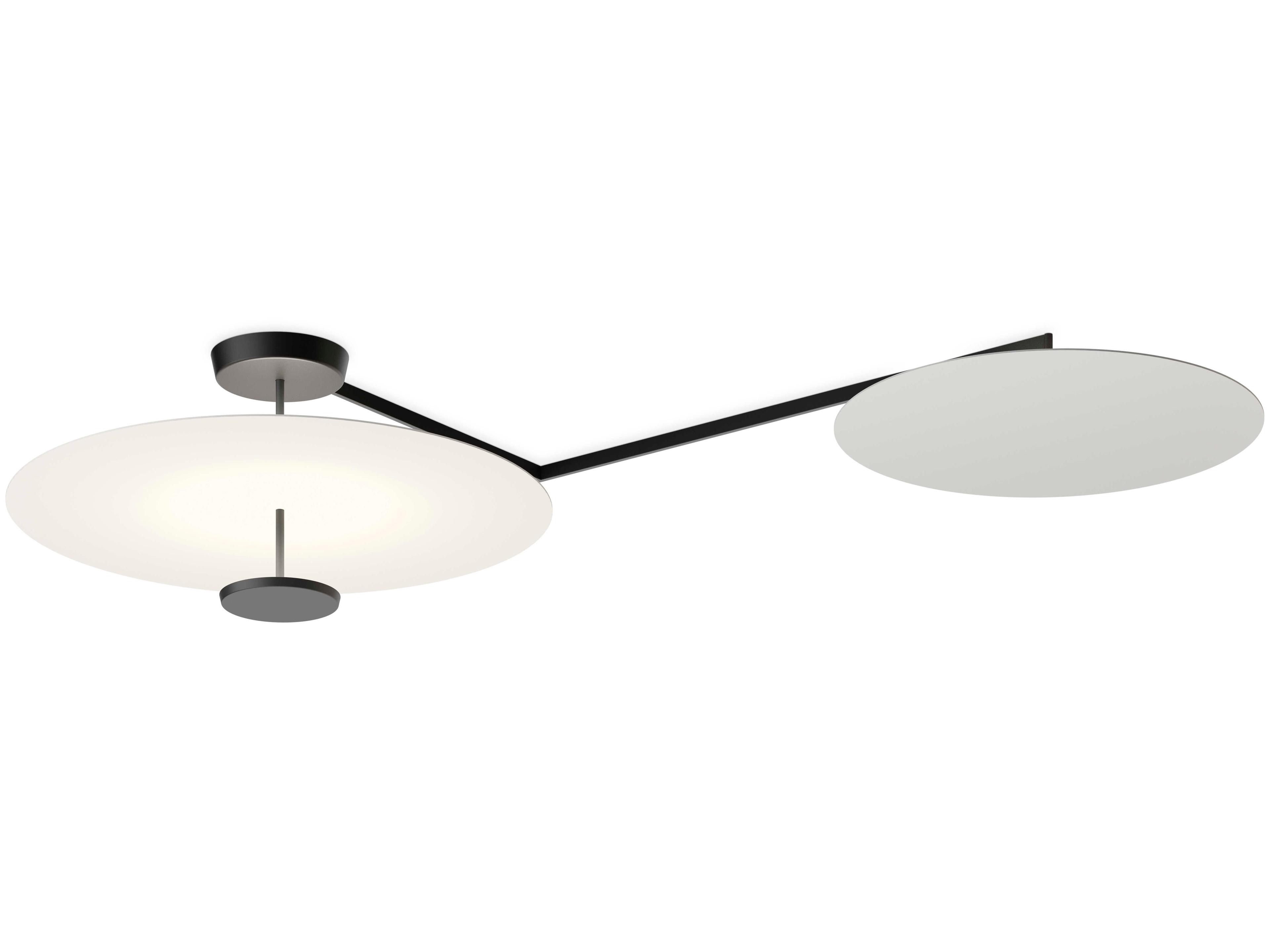 Vibia Flat 3-Light White Semi Flush Mount