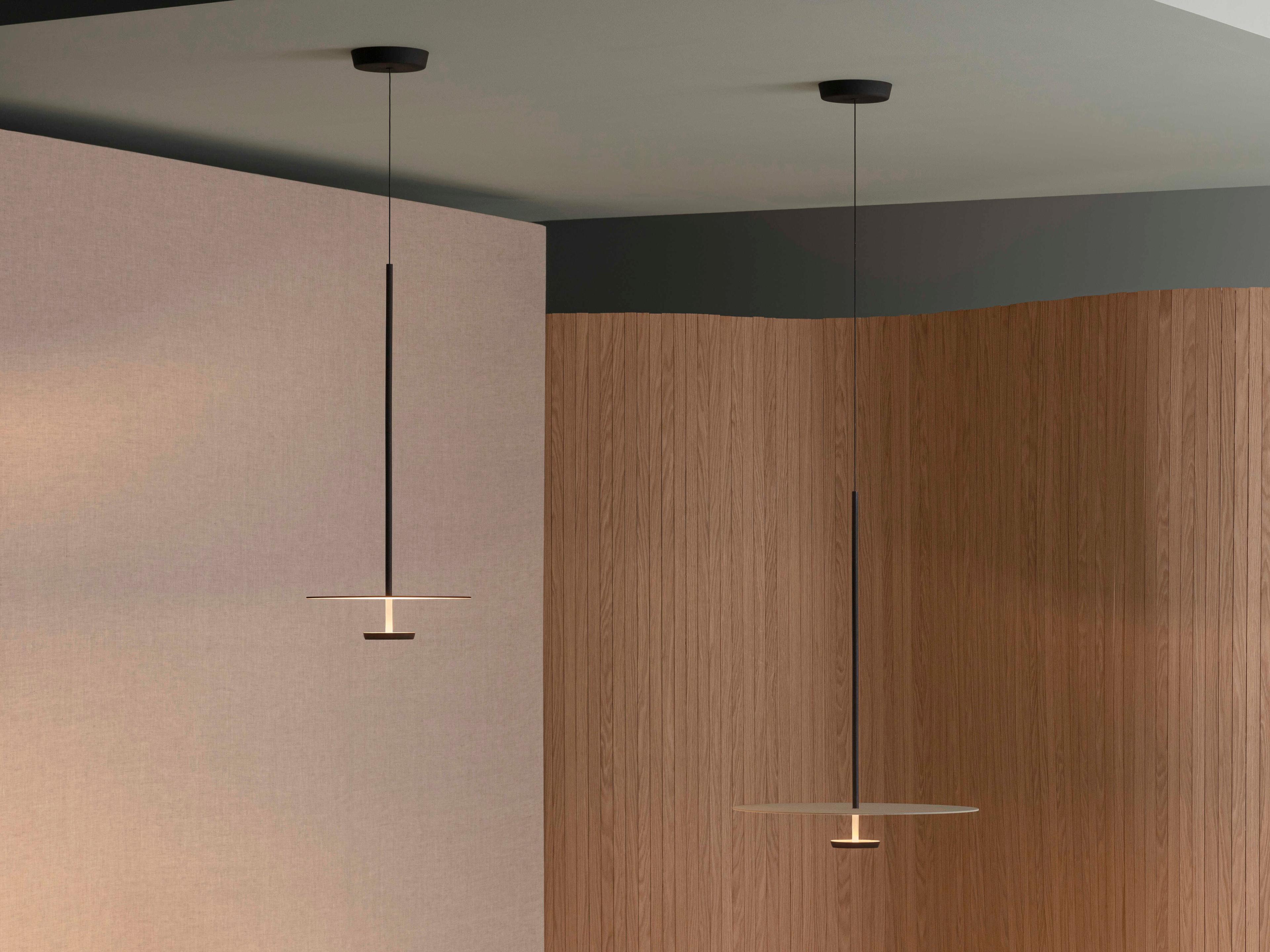 Vibia Flat 1-Light Off White Round Pendant