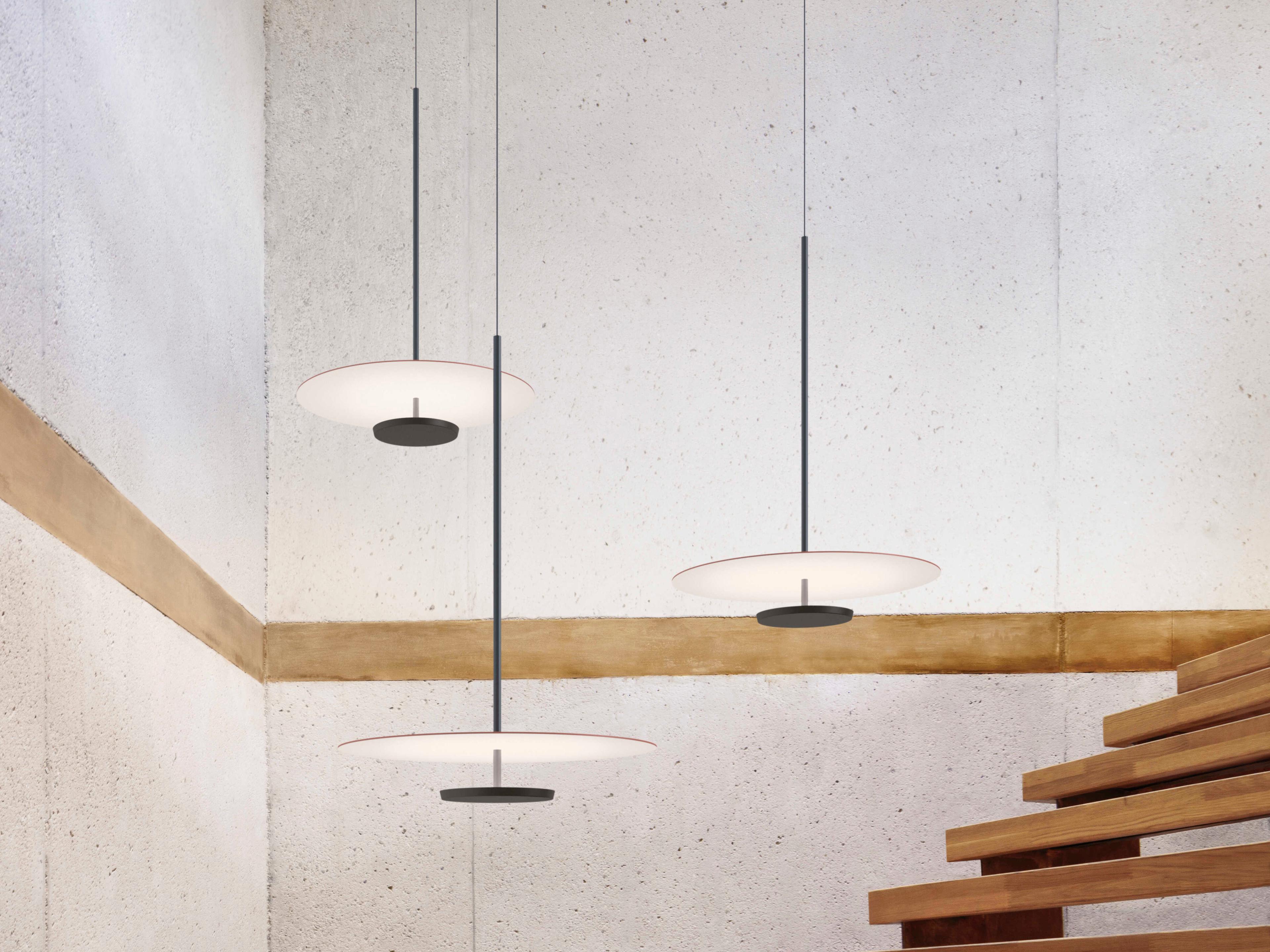 Vibia Flat 1-Light Green Round Pendant