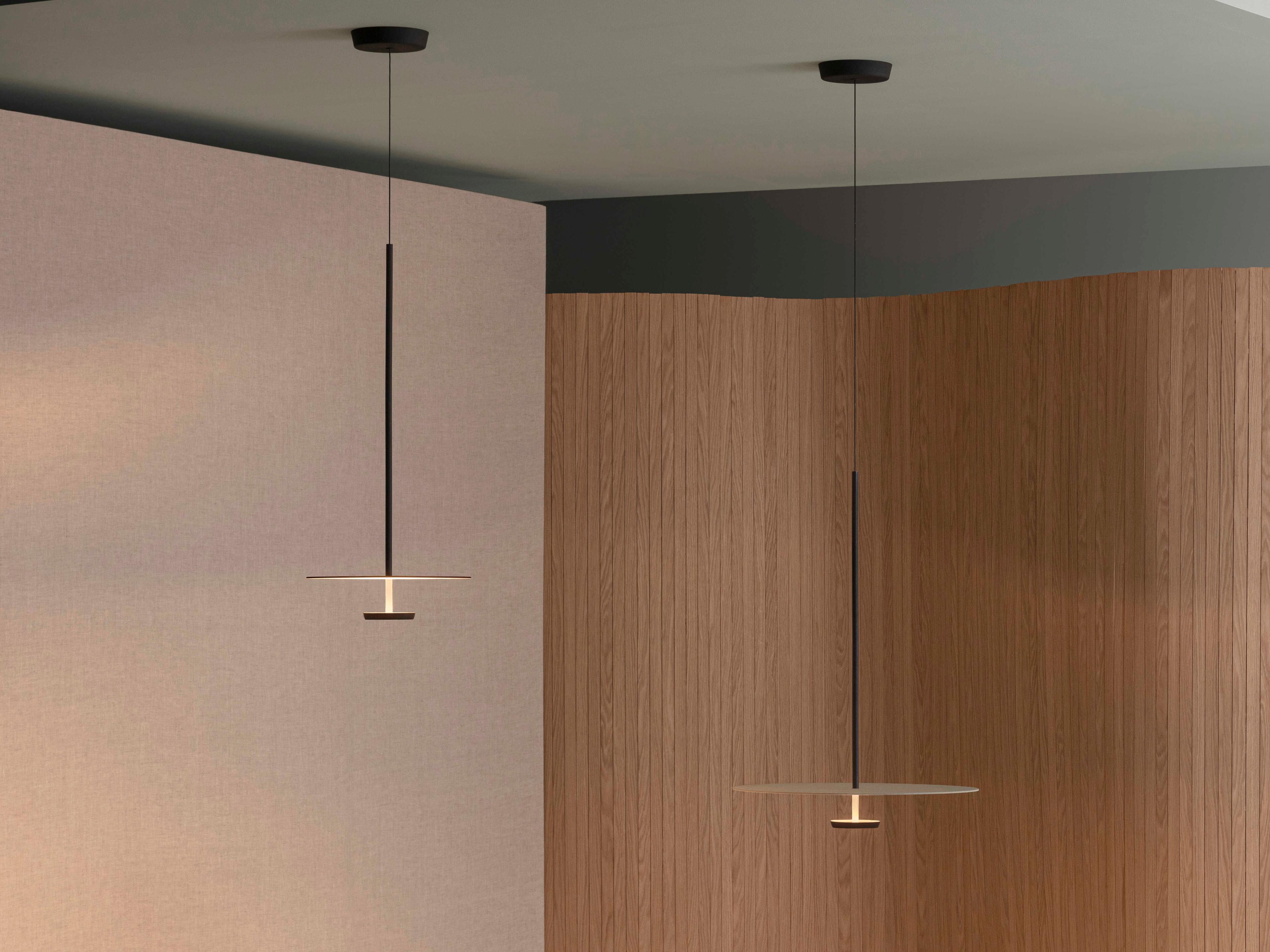 Vibia Flat 1-Light Terra Red Round Pendant