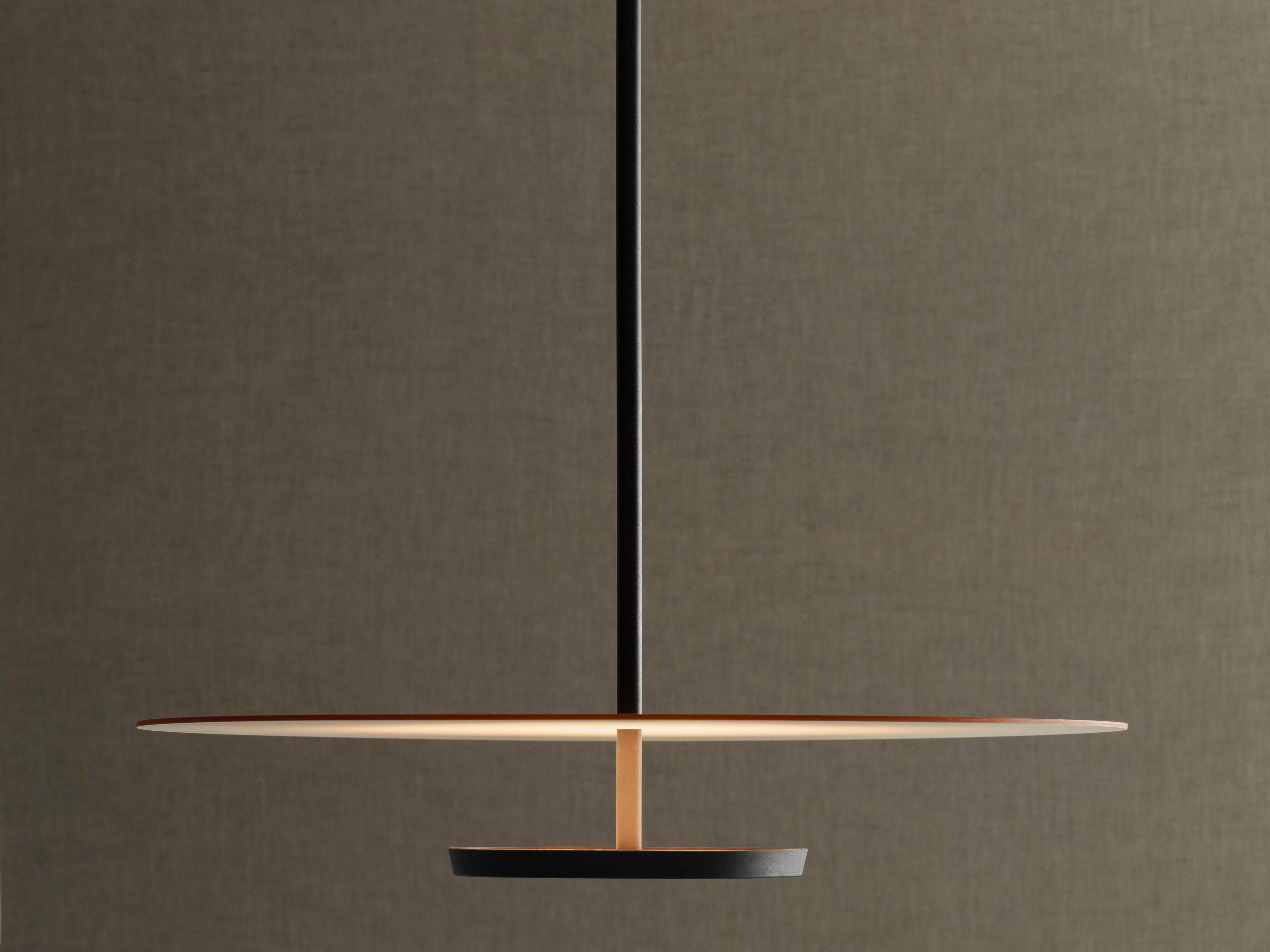 Vibia Flat 1-Light Off White Round Pendant