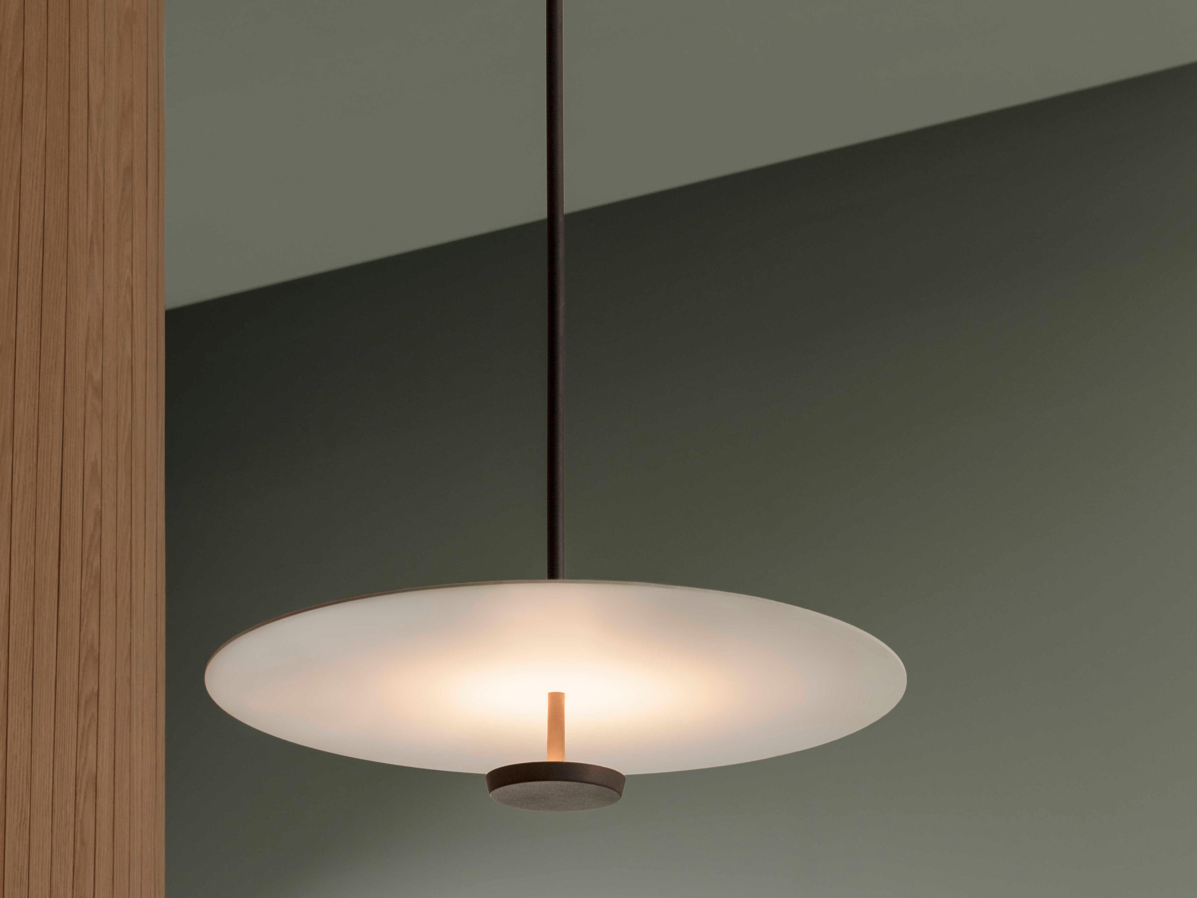 Vibia Flat 1-Light Green Round Pendant