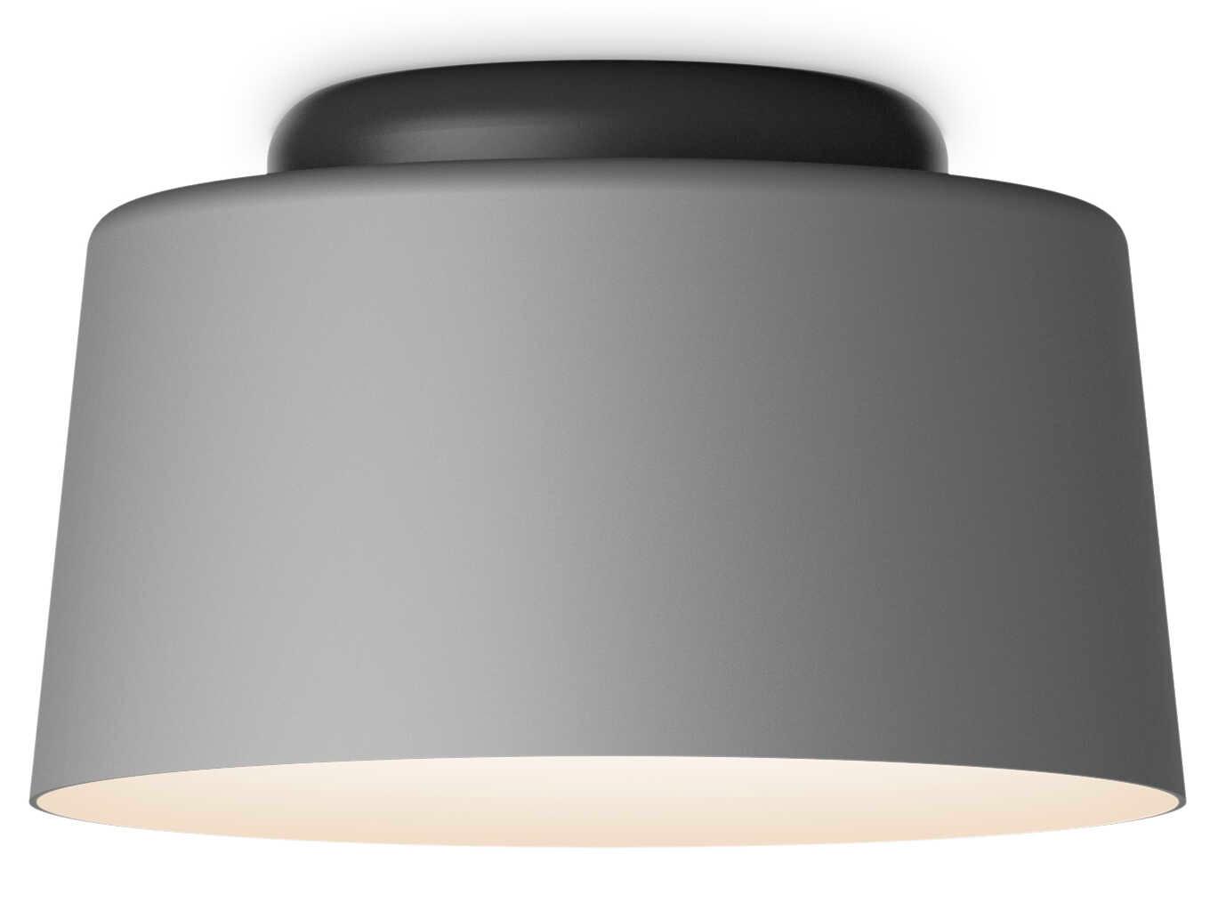 Vibia Tube 1-Light Gray Drum Flush Mount