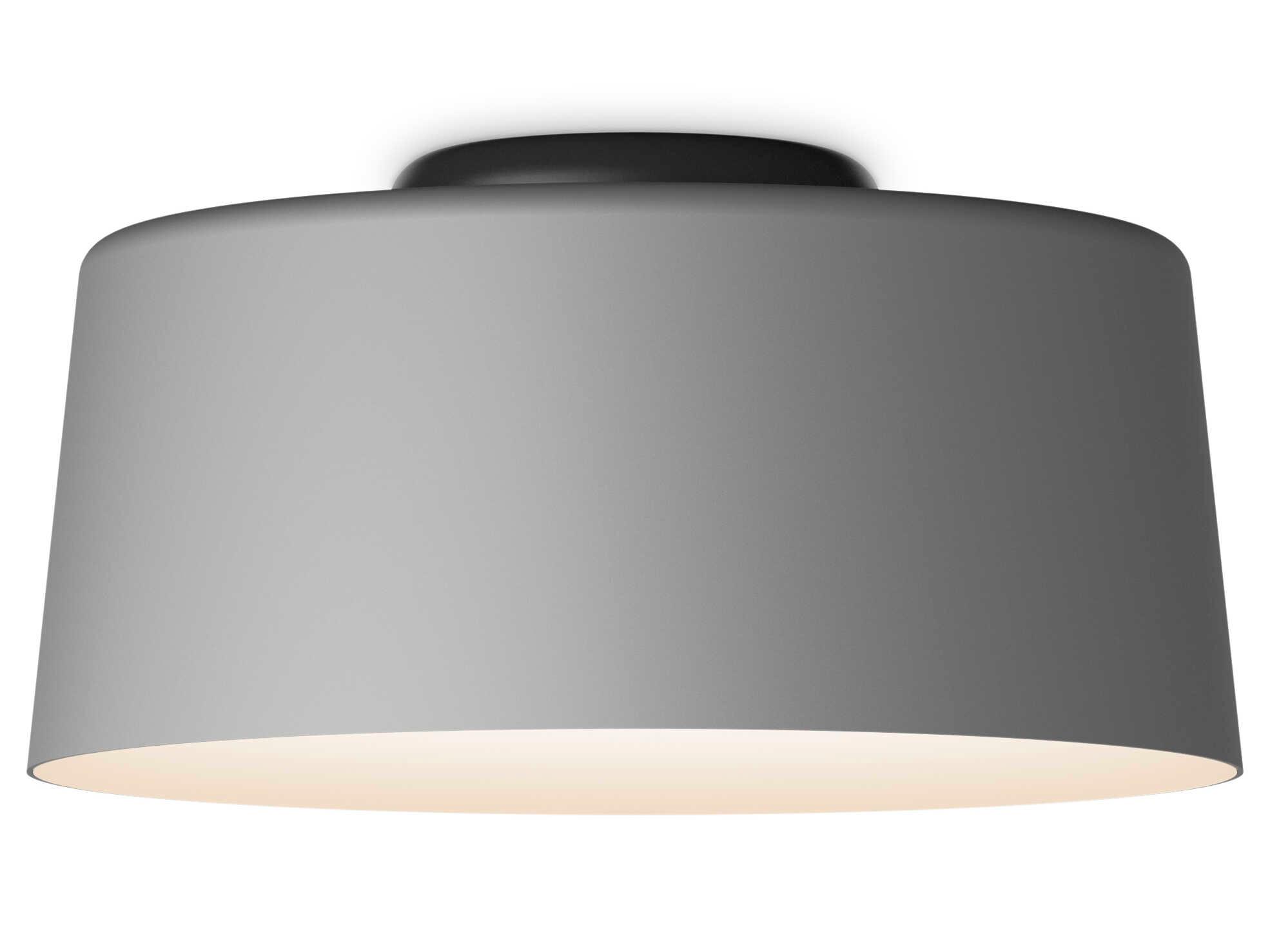 Vibia Tube 1-Light Gray Drum Flush Mount