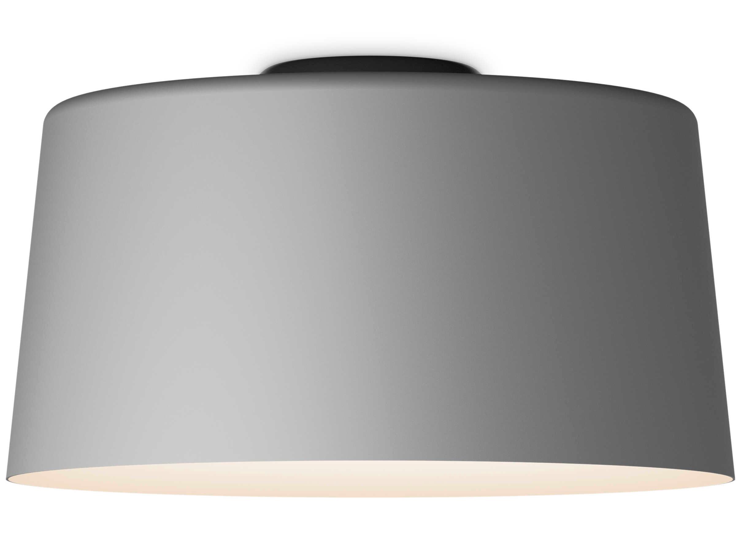 Vibia Tube 1-Light Gray LED Dome Flush Mount