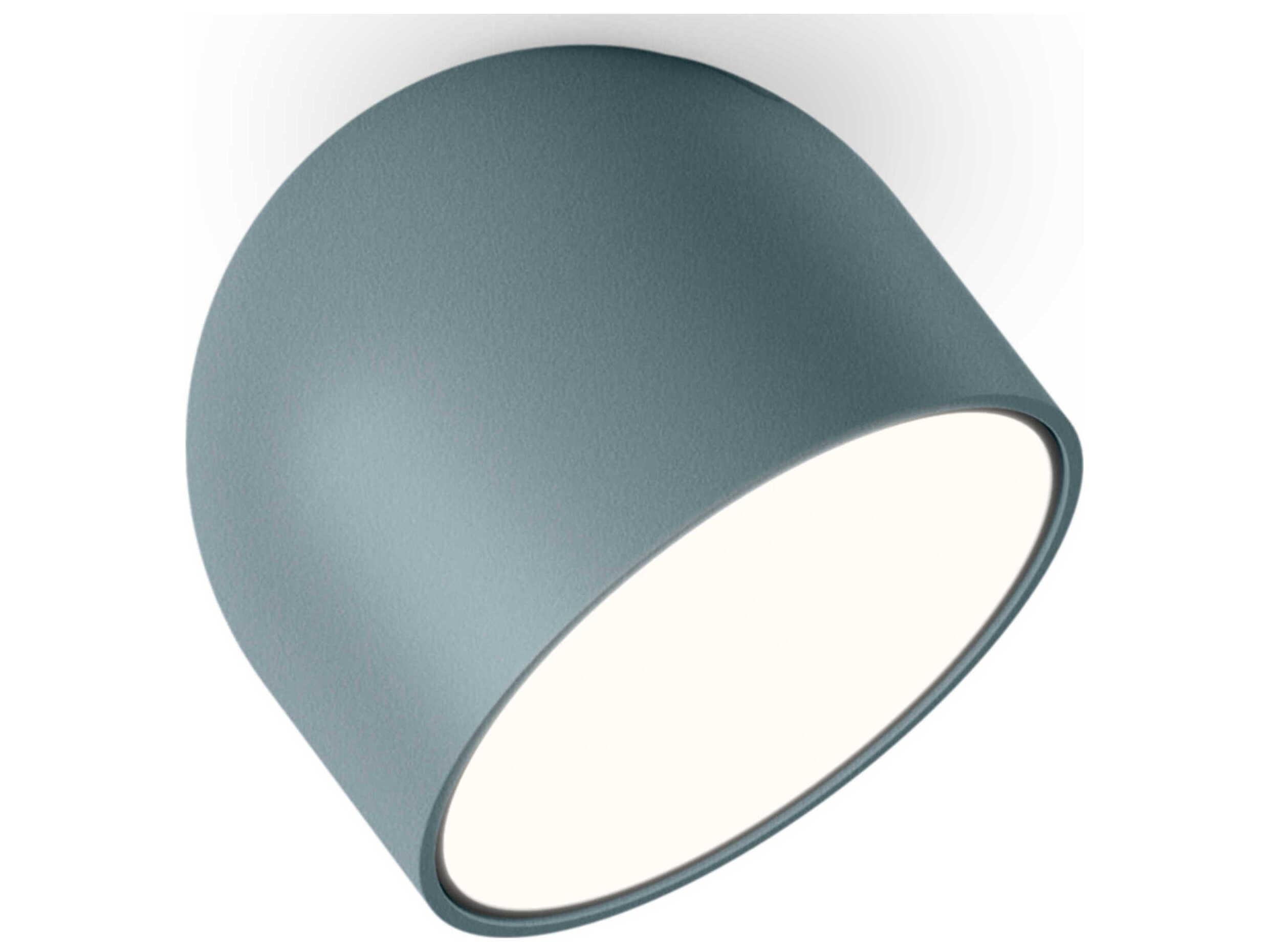 Vibia Plusminus Solo 1-Light Blue Round Flush Mount