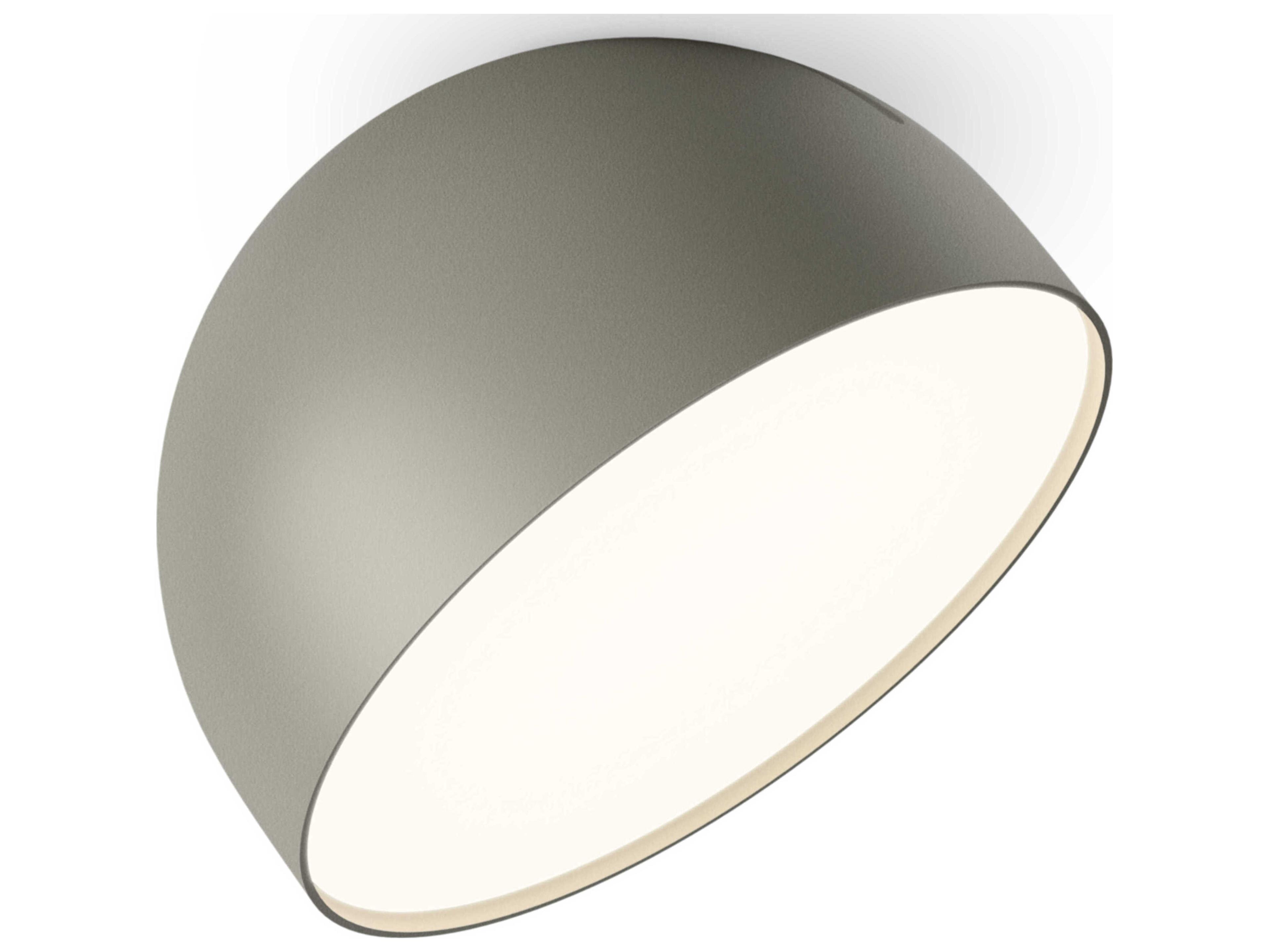 Vibia Plusminus Solo 1-Light Green Dome Flush Mount