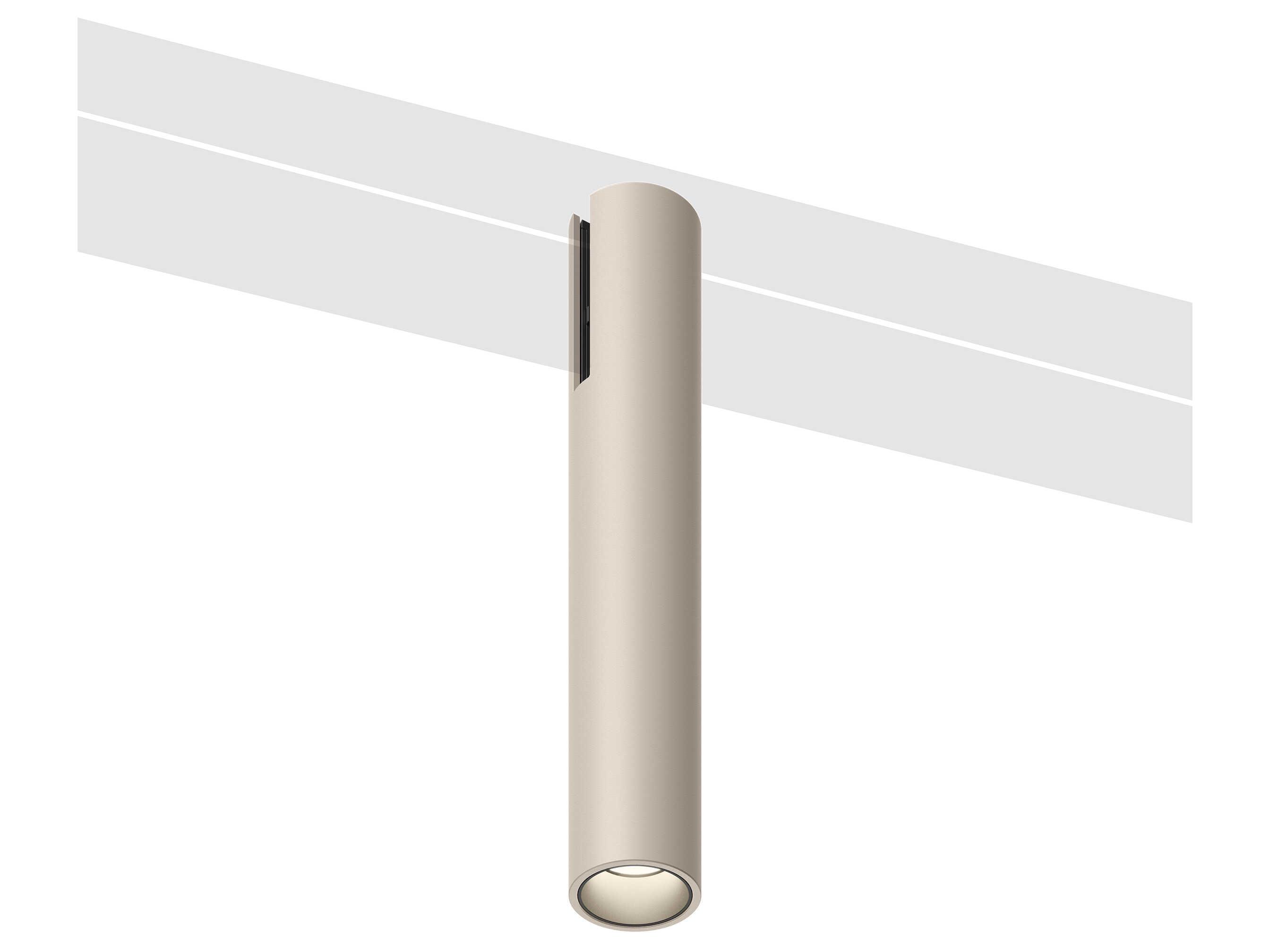 Vibia Bind 1-Light Off White Cylinder Spot Light
