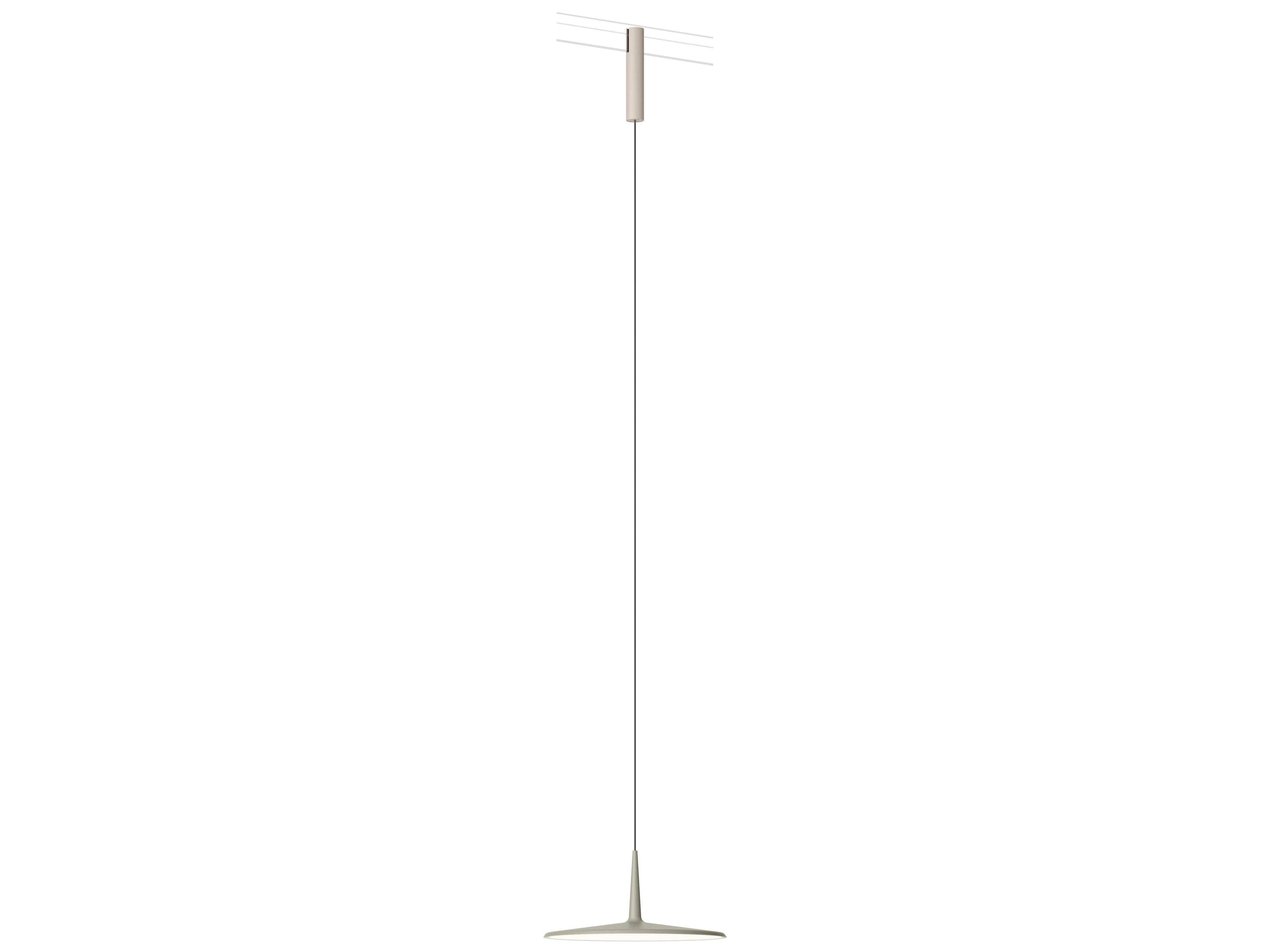 Vibia Bind 1-Light Gray Round Track & Rail Light