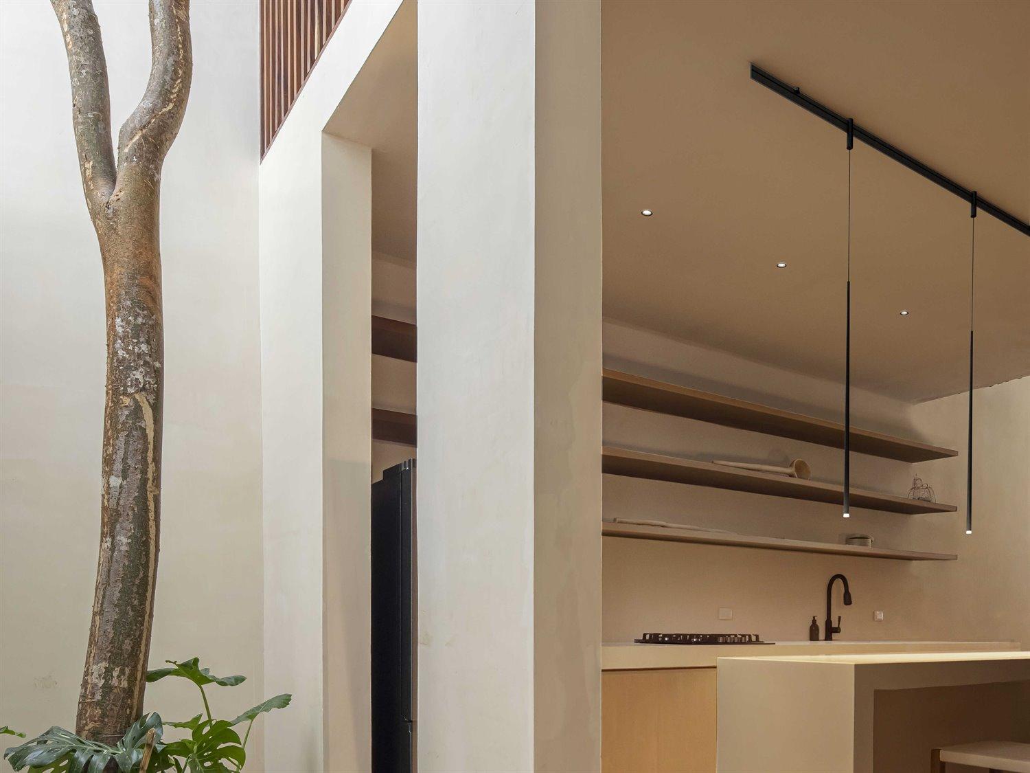 Vibia Bind 1-Light Wood Cylinder Linear Track & Rail Light