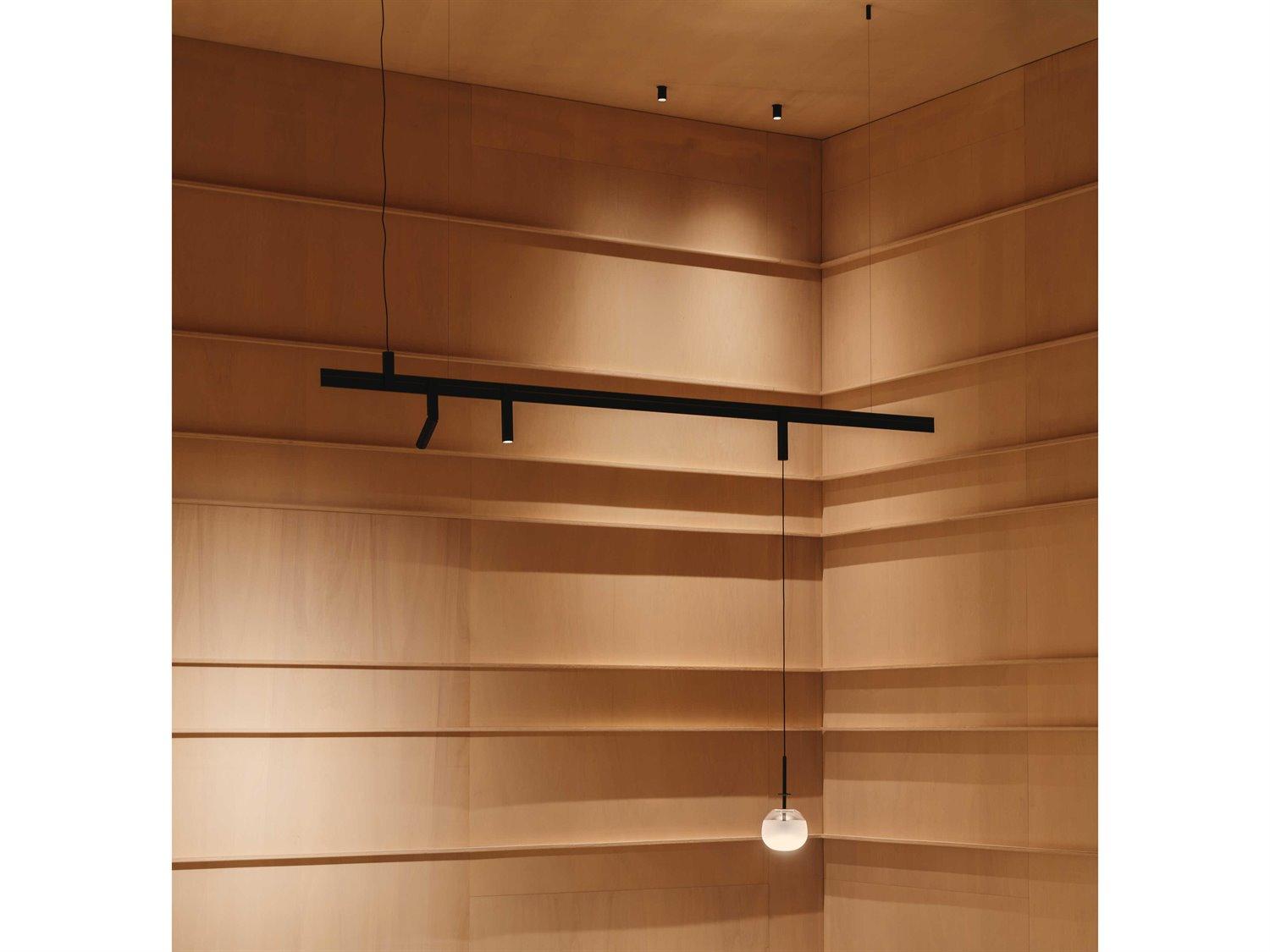 Vibia Bind 1-Light Black Globe Track & Rail Light