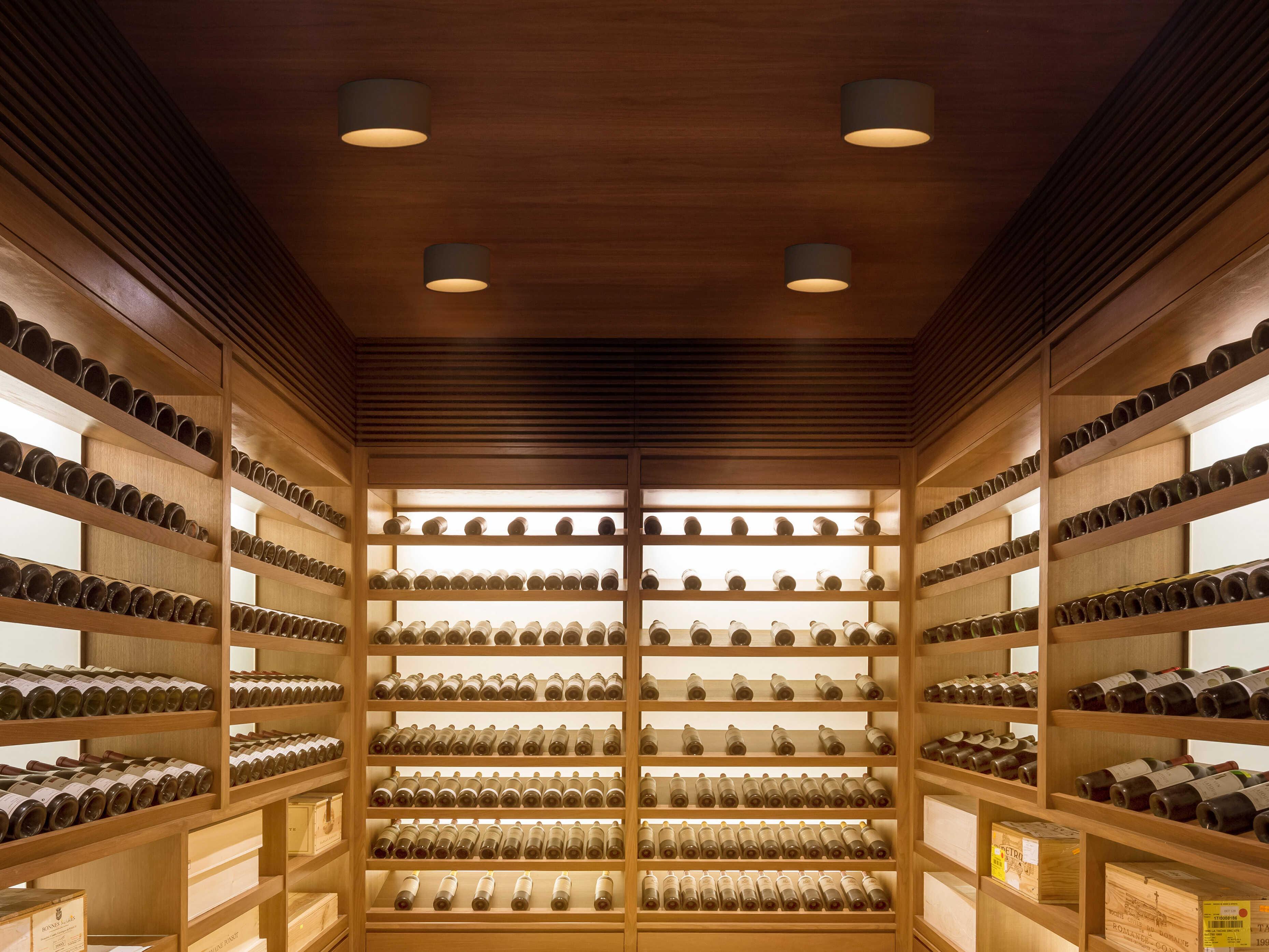 Vibia Bind Solo 1-Light Black Cylinder Flush Mount