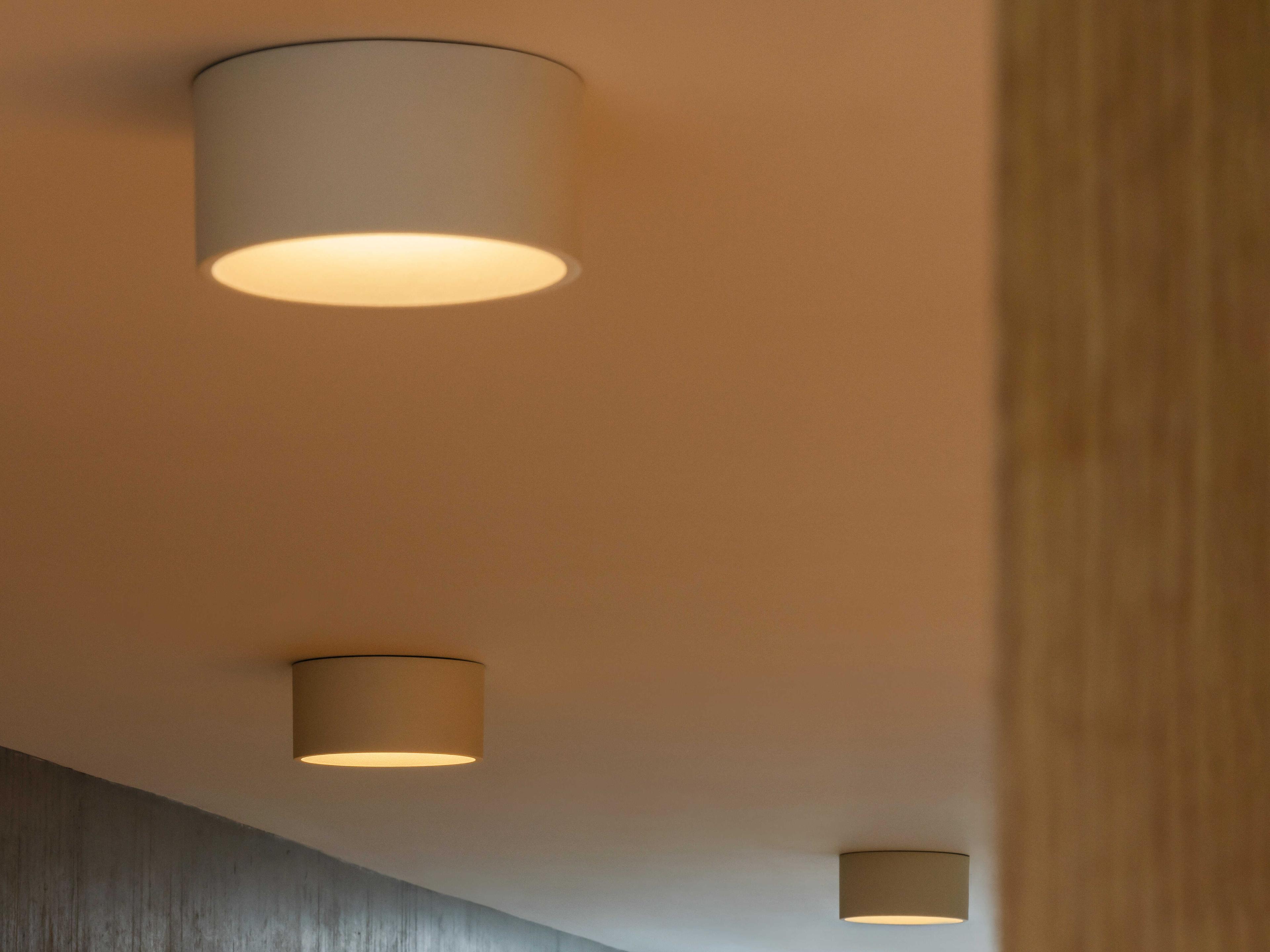 Vibia Bind Solo 1-Light Off White Cylinder Flush Mount