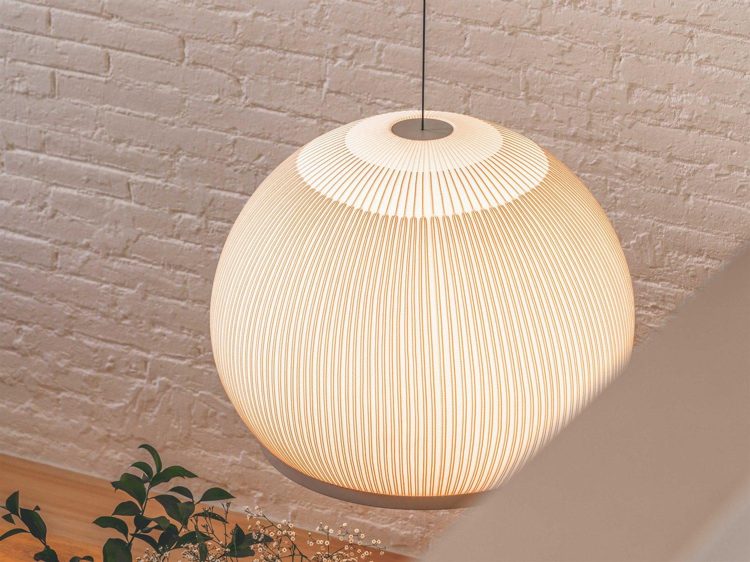 Vibia Knit 6-Light White Dome Pendant