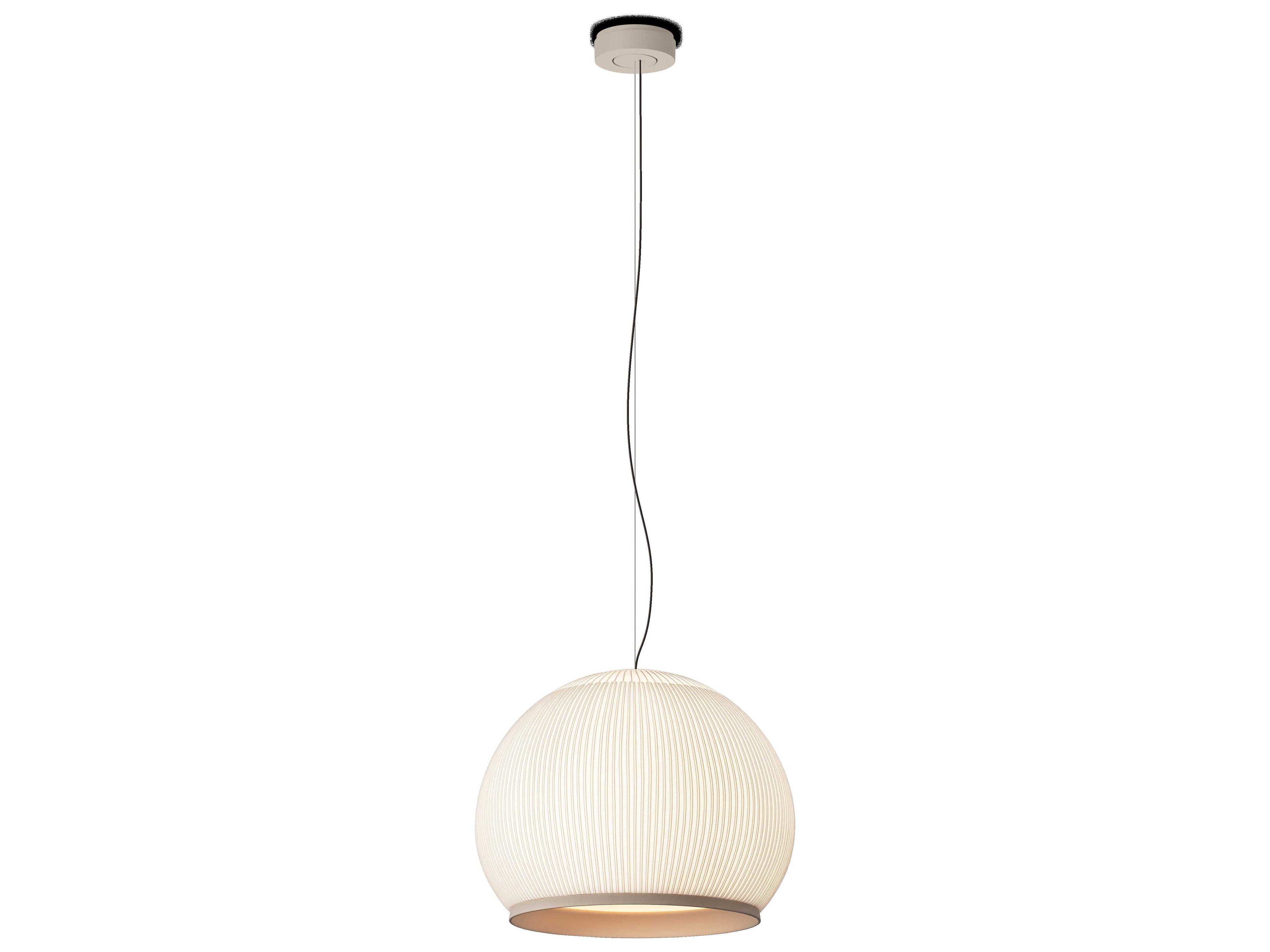 Vibia Knit 6-Light White Dome Pendant
