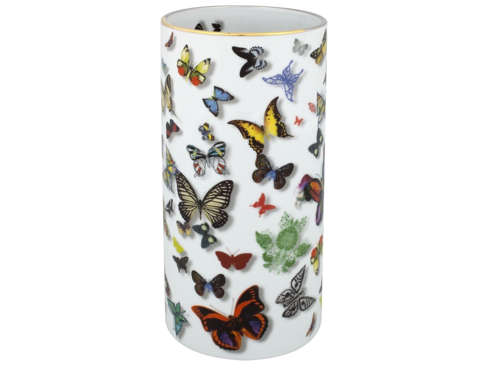 Vista Alegre Lacroix Butterfly Parade Vase