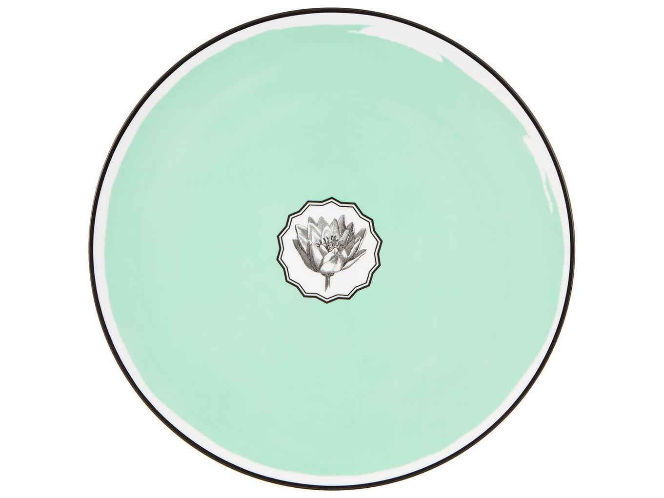 Vista Alegre Lacroix Herbariae Green Charger Plate