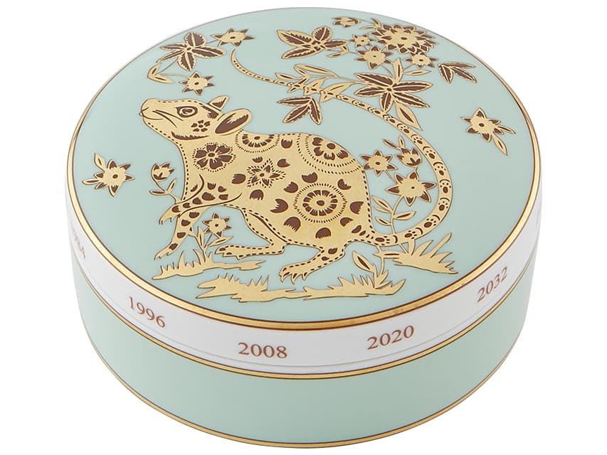 Vista Alegre Golden Rat Large Round Box