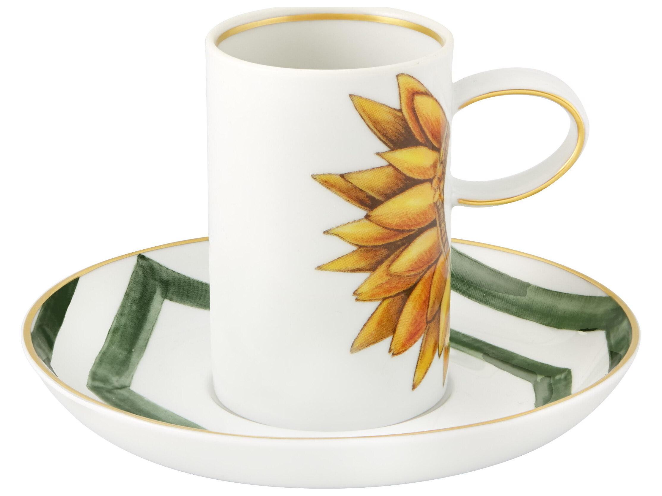 Vista Alegre Amazonia Coffee Cup and Saucer Set of 4