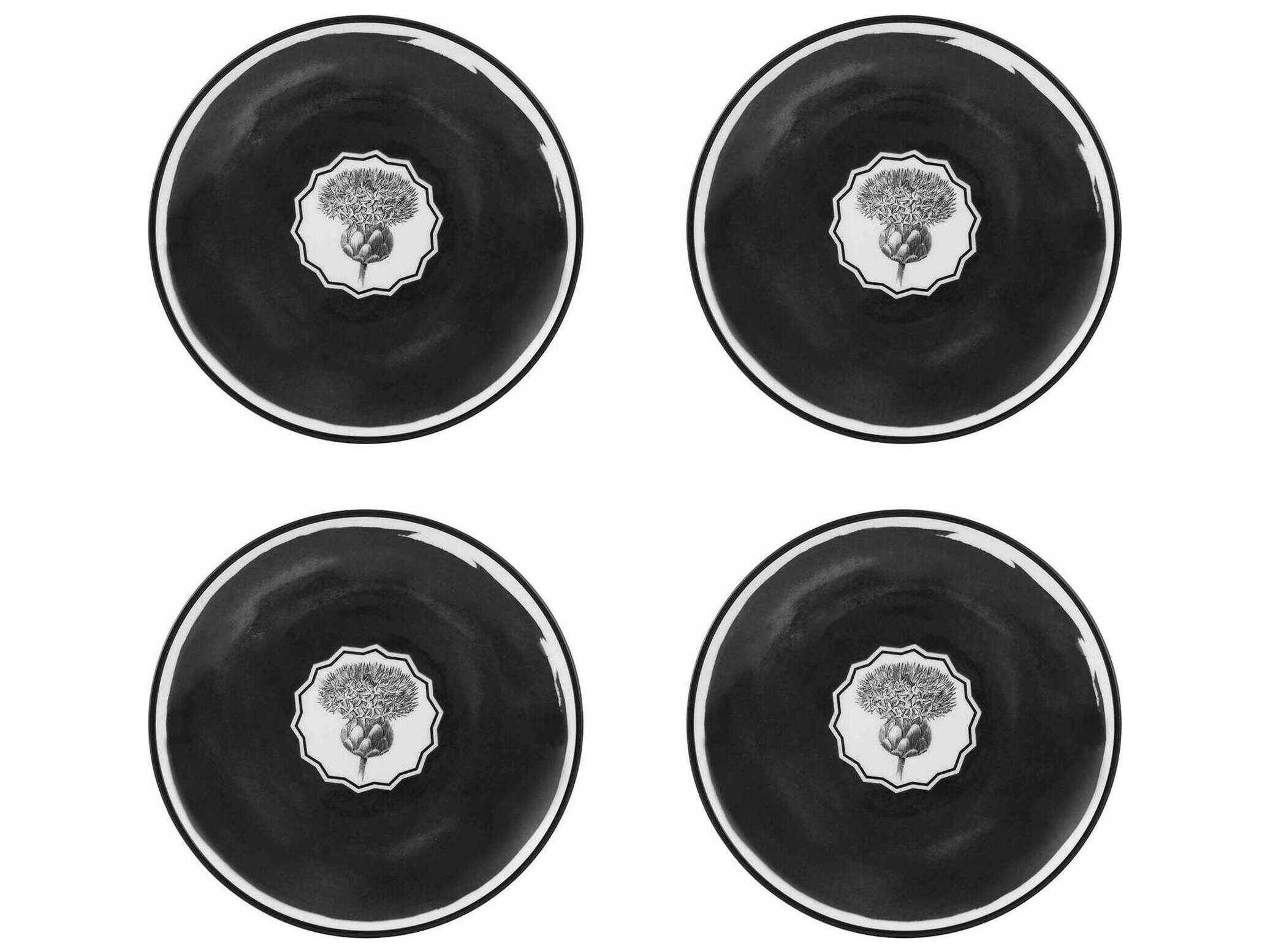 Vista Alegre Lacroix Herbariae Butter Dish Set of 4