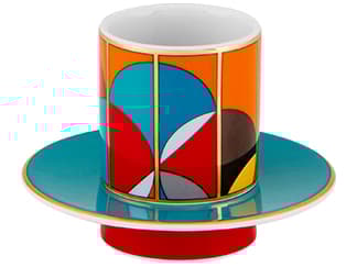 Vista Alegre Futurismo Espresso Cups and Saucers Set of 4