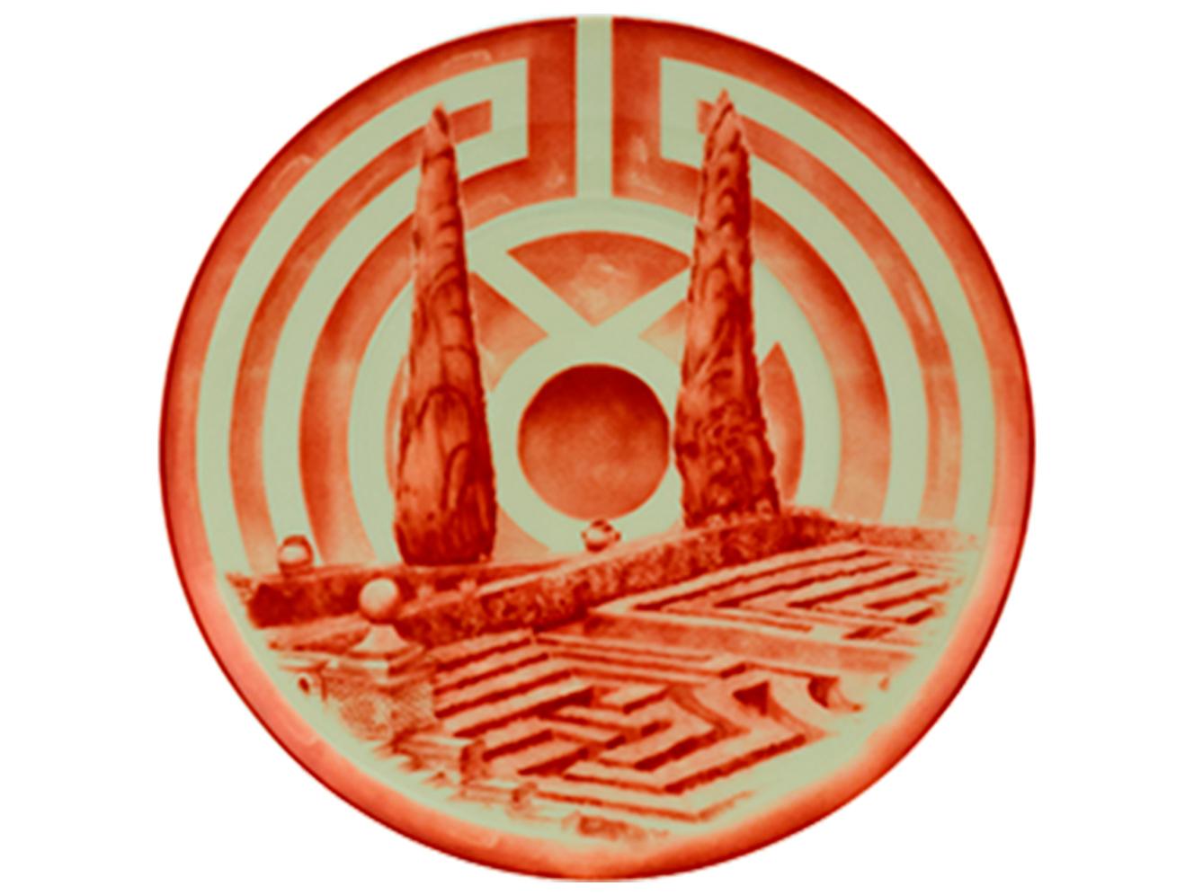 Vista Alegre The Meaning Red Bread and Butter Set of 4